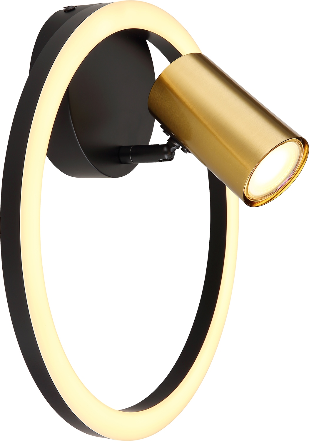 GLOBO LIGHTING LED Wandleuchte »MARRIE«, Leuchtmittel LED-Modul | LED fest integriert, Wandlampe/messing/opal/3000K/Flur/Wohnzimmer