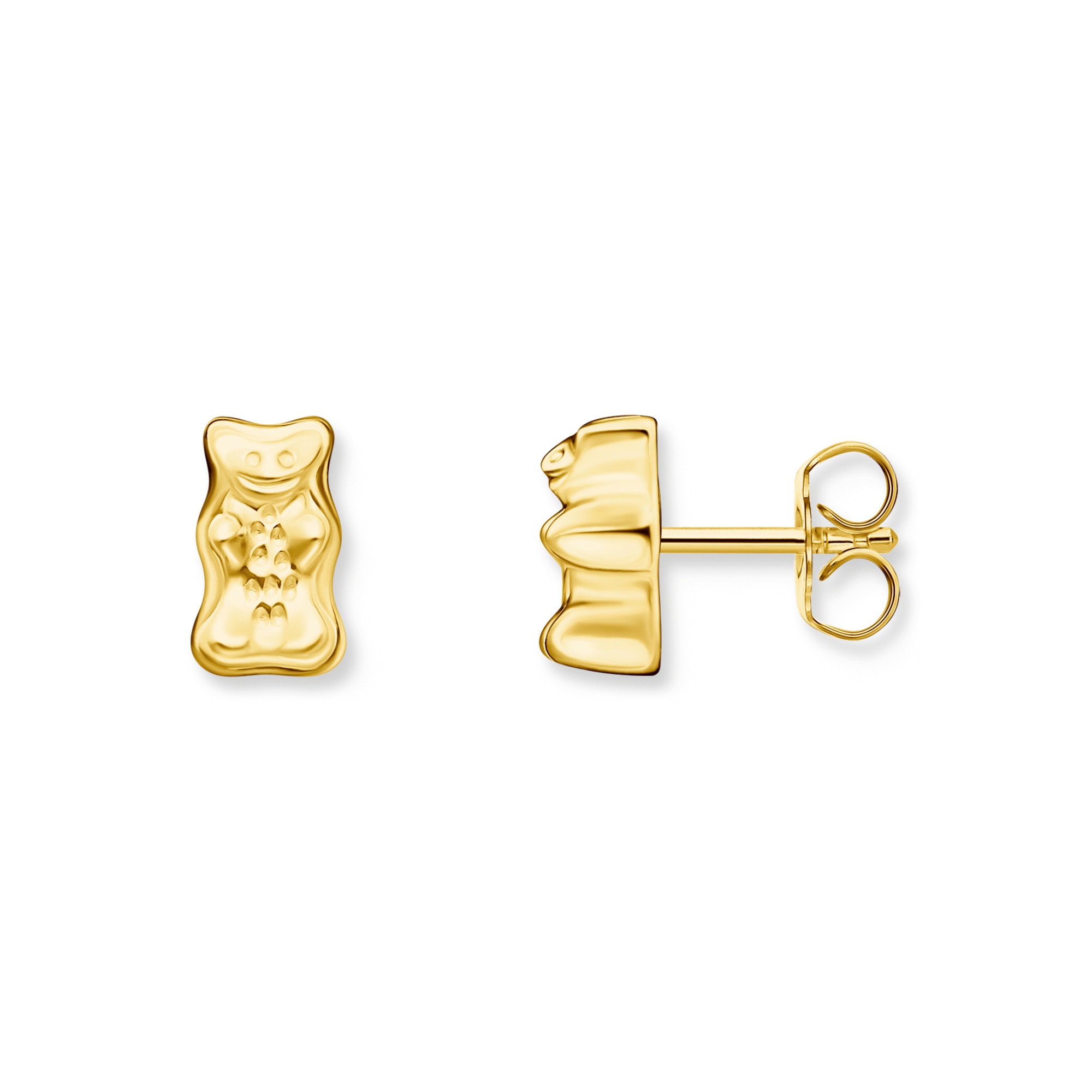 Paar Ohrstecker THOMAS SABO "THOMAS SABO x HARIBO: Ohrstecker", gold (gelbgoldfarben), Ohrringe, Damen, Silber 925 (recycelt)