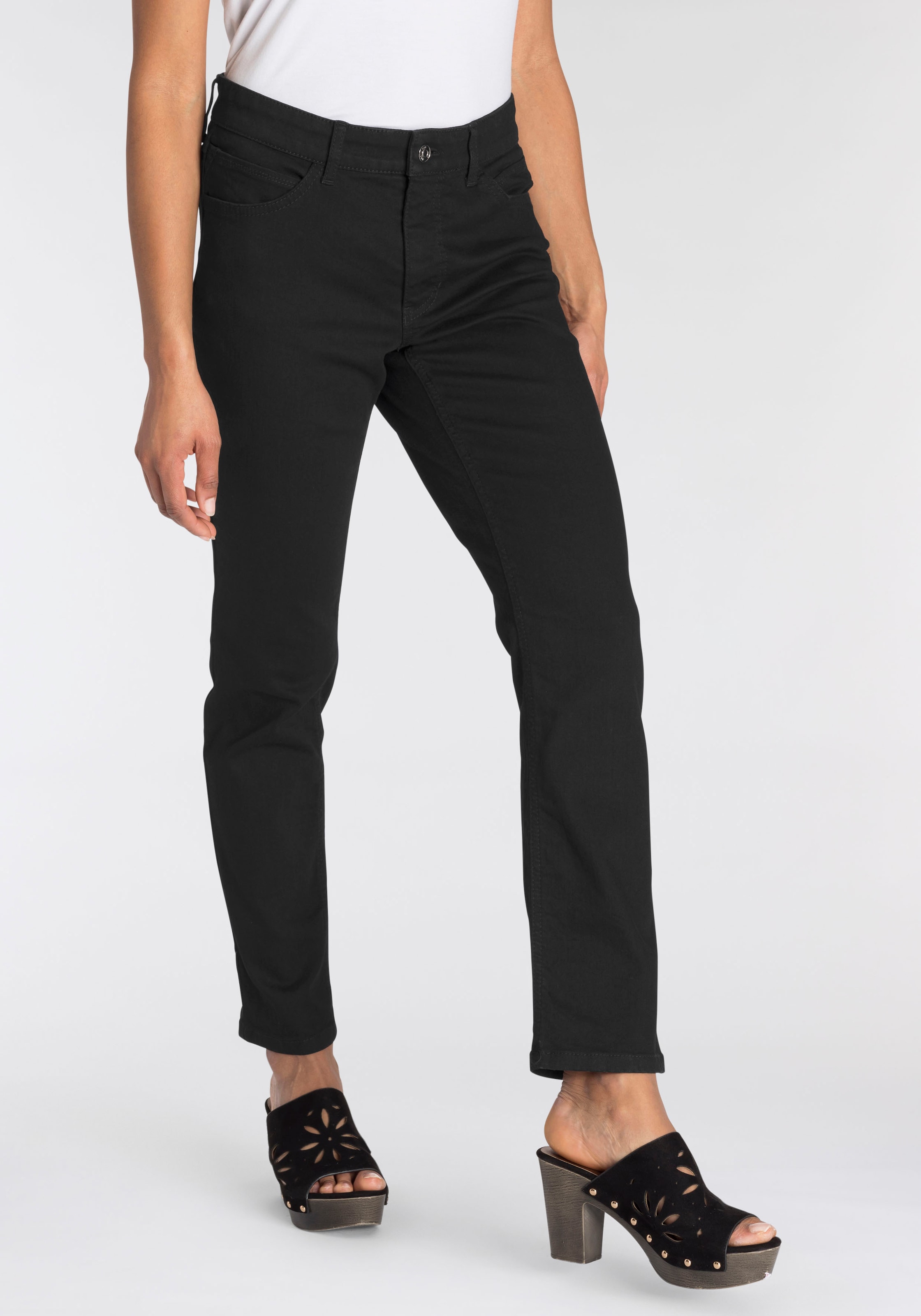 BAUR Jeans »Melanie-Rock«, hinteren für MAC kaufen Nietenbesatz Gerade Taschen | an den
