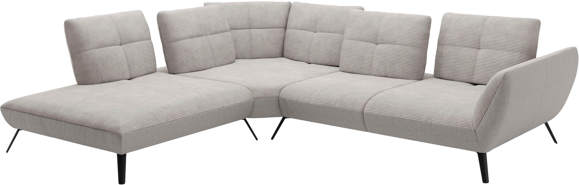 Places of Style Ecksofa »Mikado L-Form«, inkl. Sitztiefenverstellung und Armteilverstellung