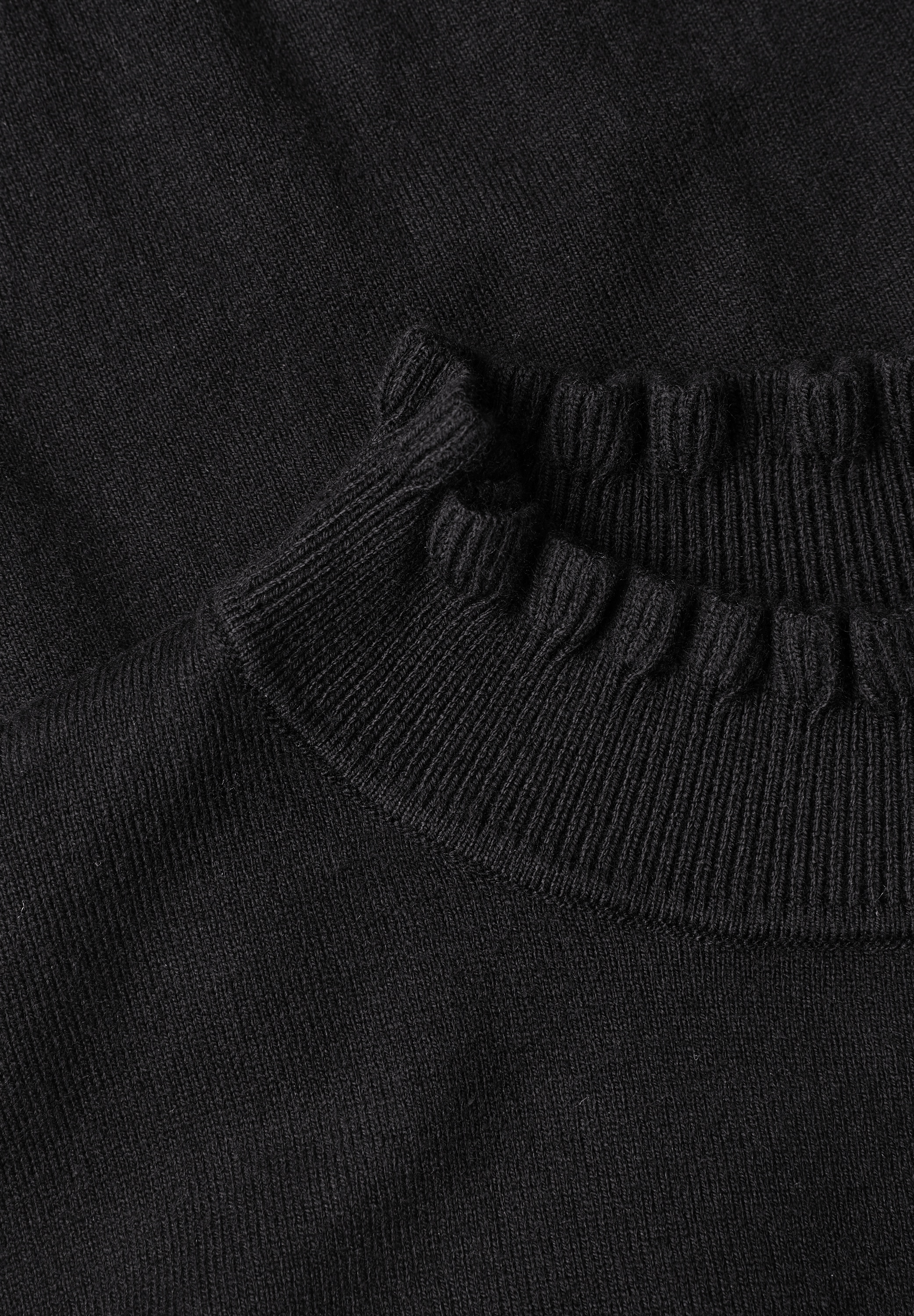STREET ONE STUDIO Kurzarmpullover im soften Baumwoll-Mix