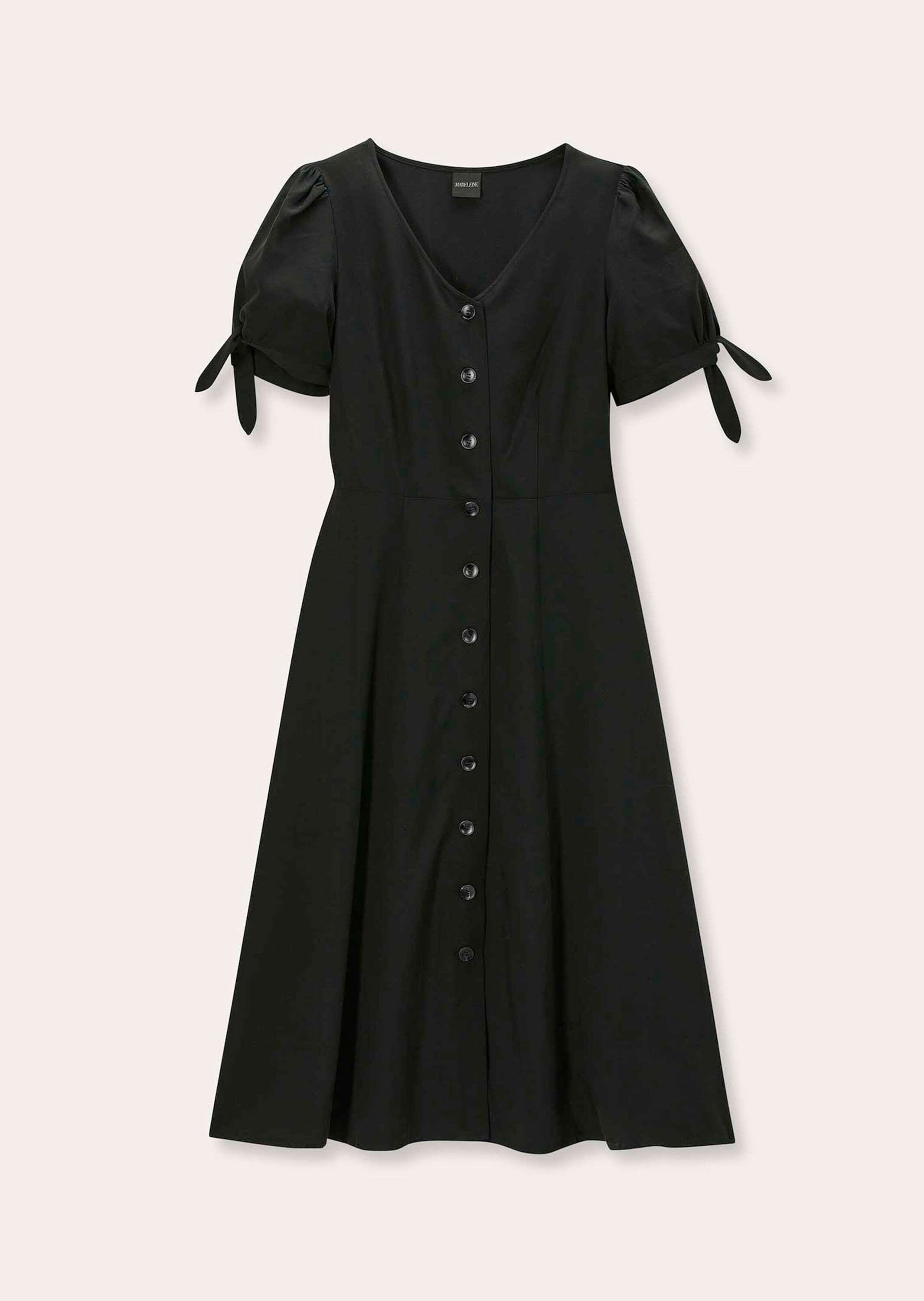 MADELEINE "Sommerkleid Viskosekleid mit V-Ausschnitt, Kurzarm"