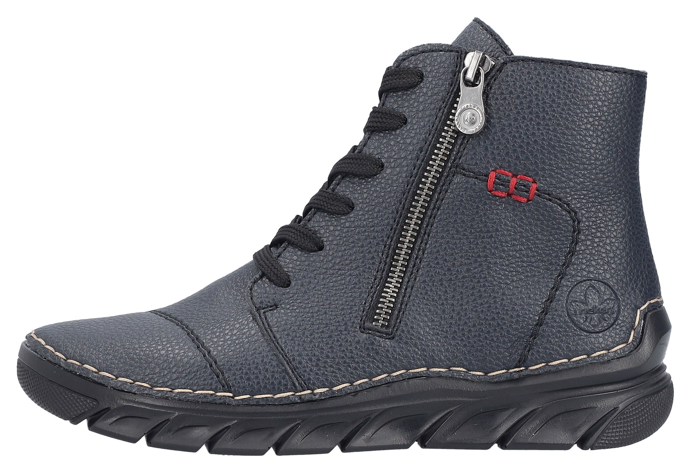 Rieker Schnürboots, Schnürstiefelette, Casual-Boots mit weicher Innensohle