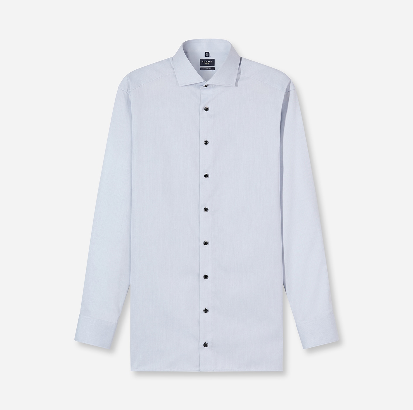 OLYMP Langarmhemd "Luxor" Businesshemd, unifarben, modern fit, Royal-Kentkr günstig online kaufen