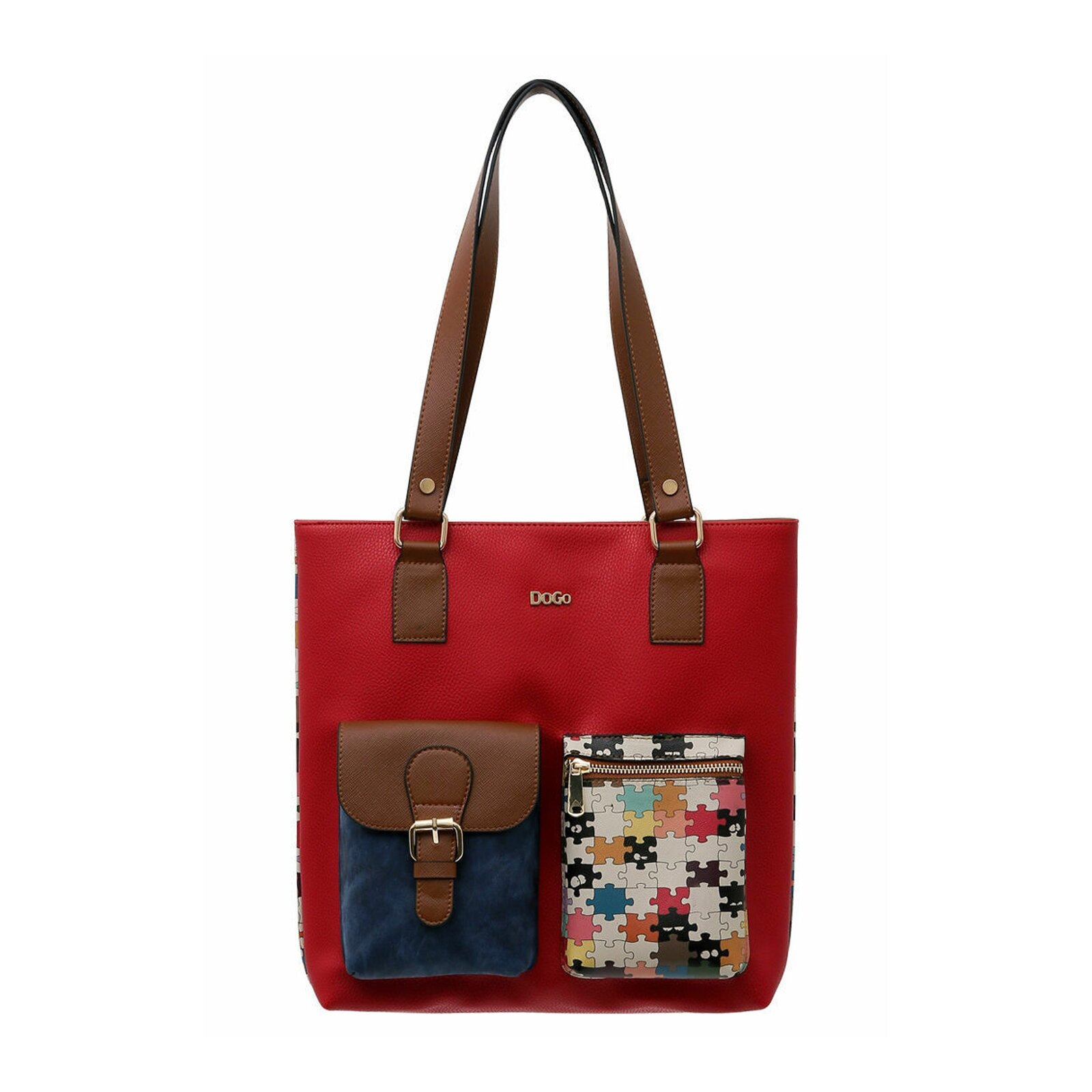 DOGO Umhängetasche "Multi Pocket Bag In The Puzzle Damen Handtaschen (Fashi günstig online kaufen