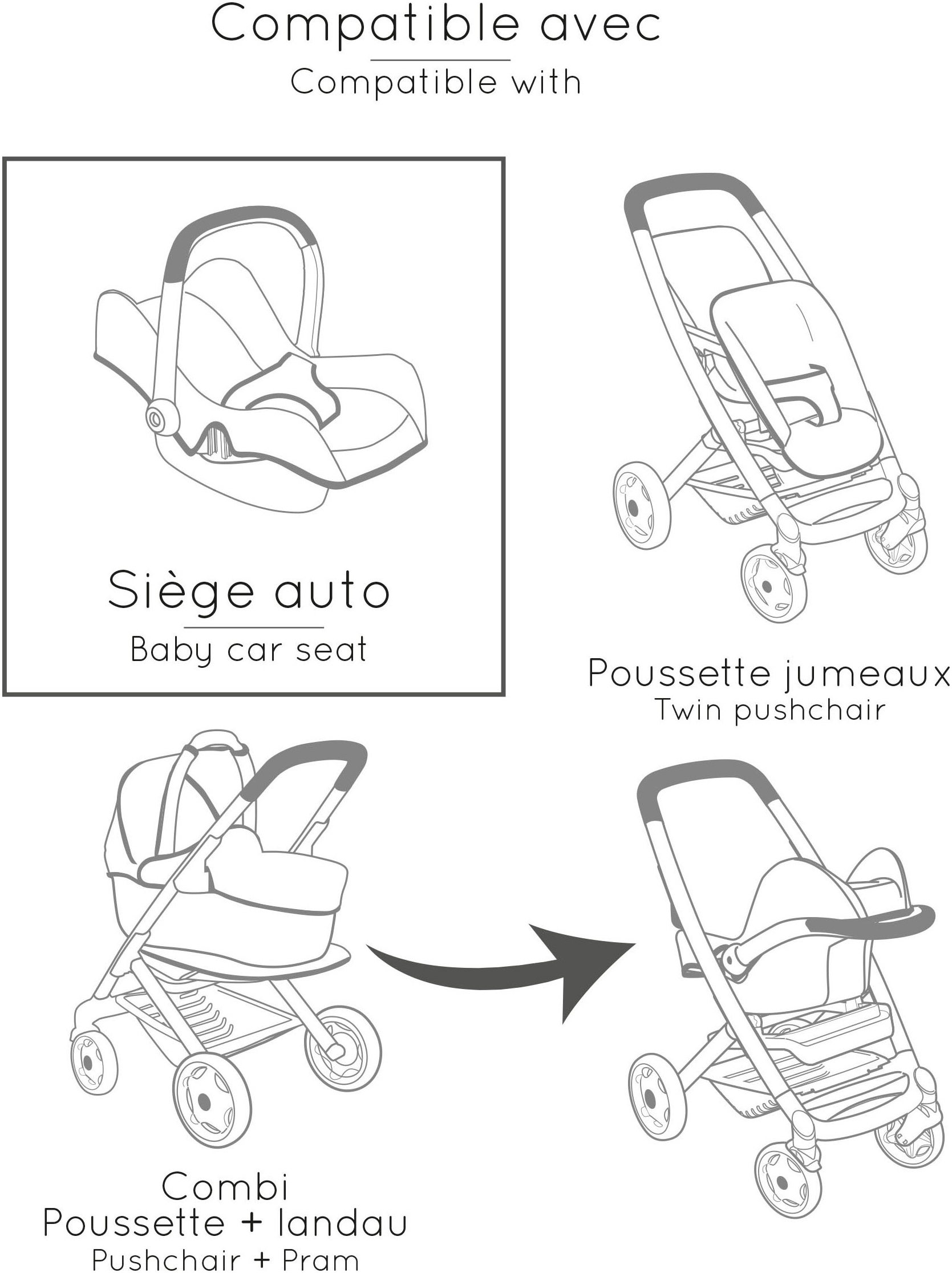 Smoby Puppen Autositz »Maxi-Cosi Puppenautositz«, Made in Europe