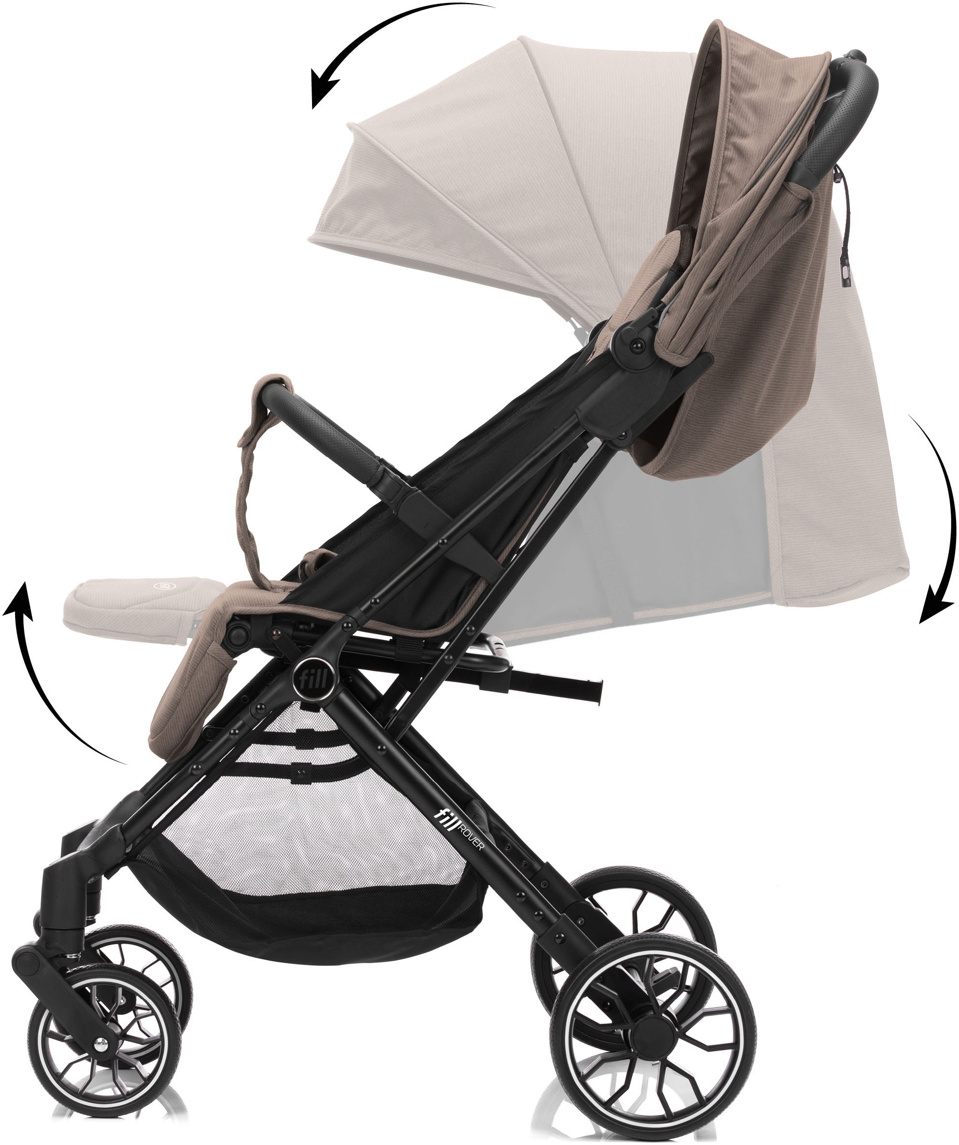 Fillikid Kinder-Buggy »Rover« 22 kg mit Trollyfunktion