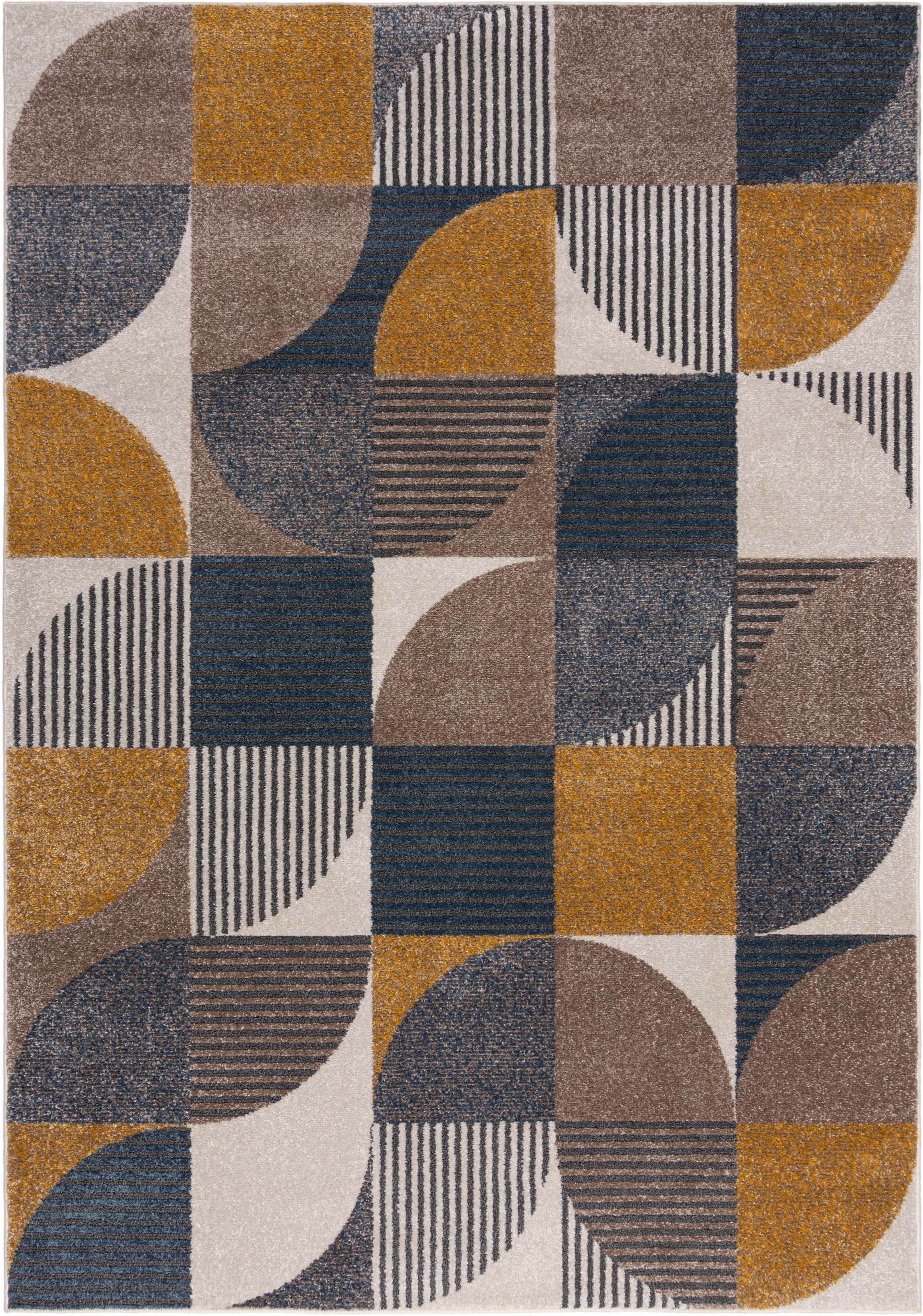 FLAIR RUGS Teppich BAUR geometrisches Geo«, Muster, | Streifen fußbodenheizungsgeeignet, bestellen »Retro rechteckig