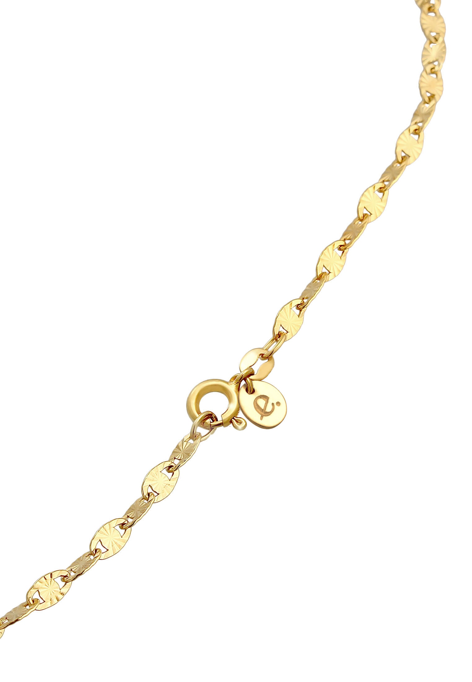 Elli Premium Collierkettchen »Y-Kette Vintage Plättchen Stern Design 925 Silber«
