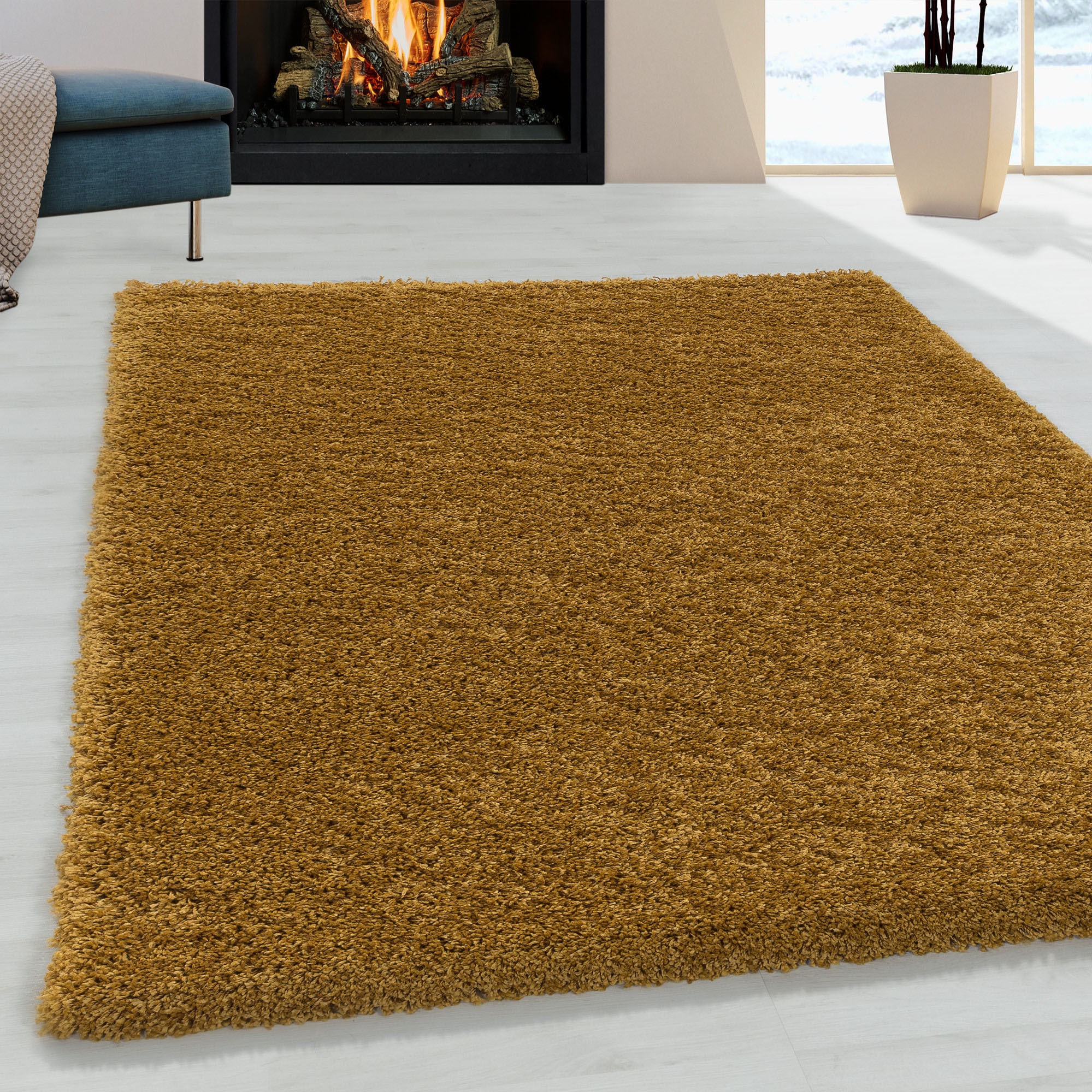 Ayyildiz Teppiche 1100000002199 "SYDNEY 3000" rechteckig 30 mm Höhe Shaggy, Langflor, uni, auch in rund, Wohnzimmer