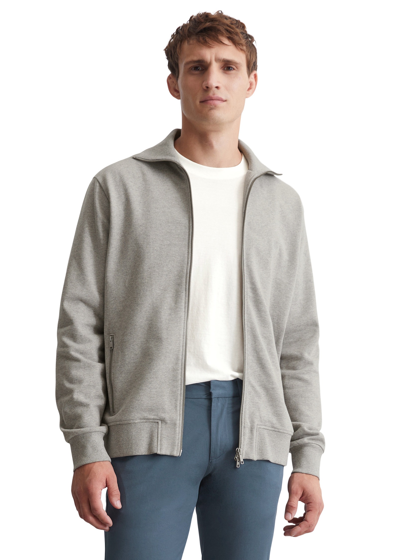 Marc OPolo Sweatjacke "aus reiner Bio-Baumwolle"