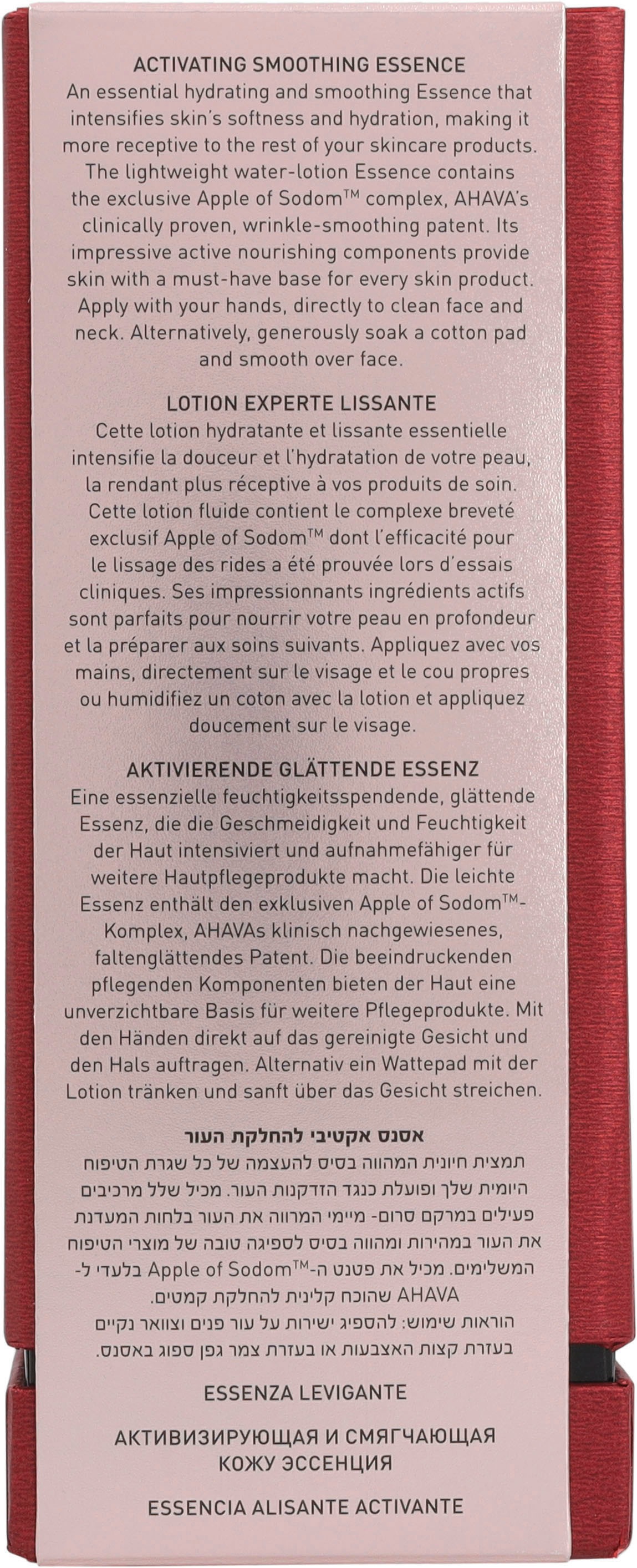 AHAVA Gesichtsemulsion »Apple Of Sodom Activating Smoothing Essence«