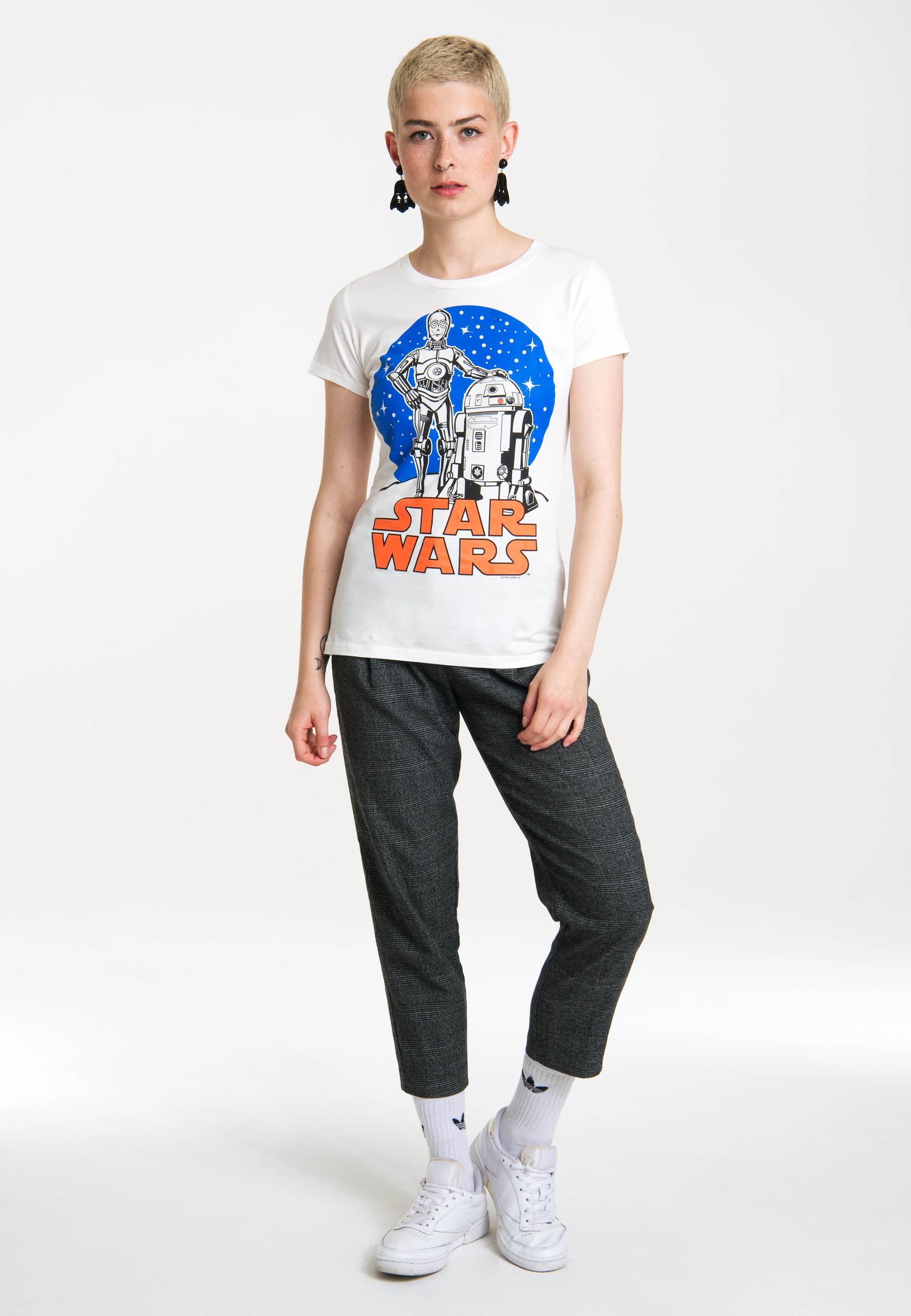 LOGOSHIRT T-Shirt »Star Wars Droids«, mit coolem Retro-Druck