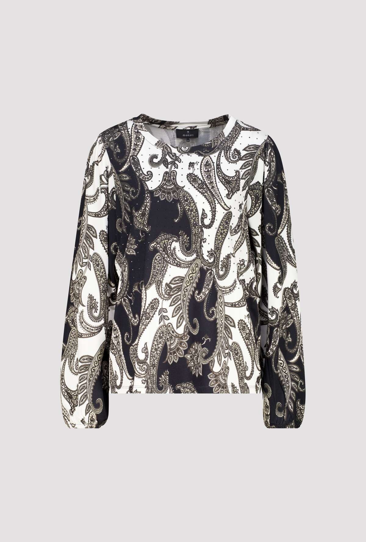 Monari Langarmshirt »Shirt Paisley allover« Regular fit mit Paisleymuster