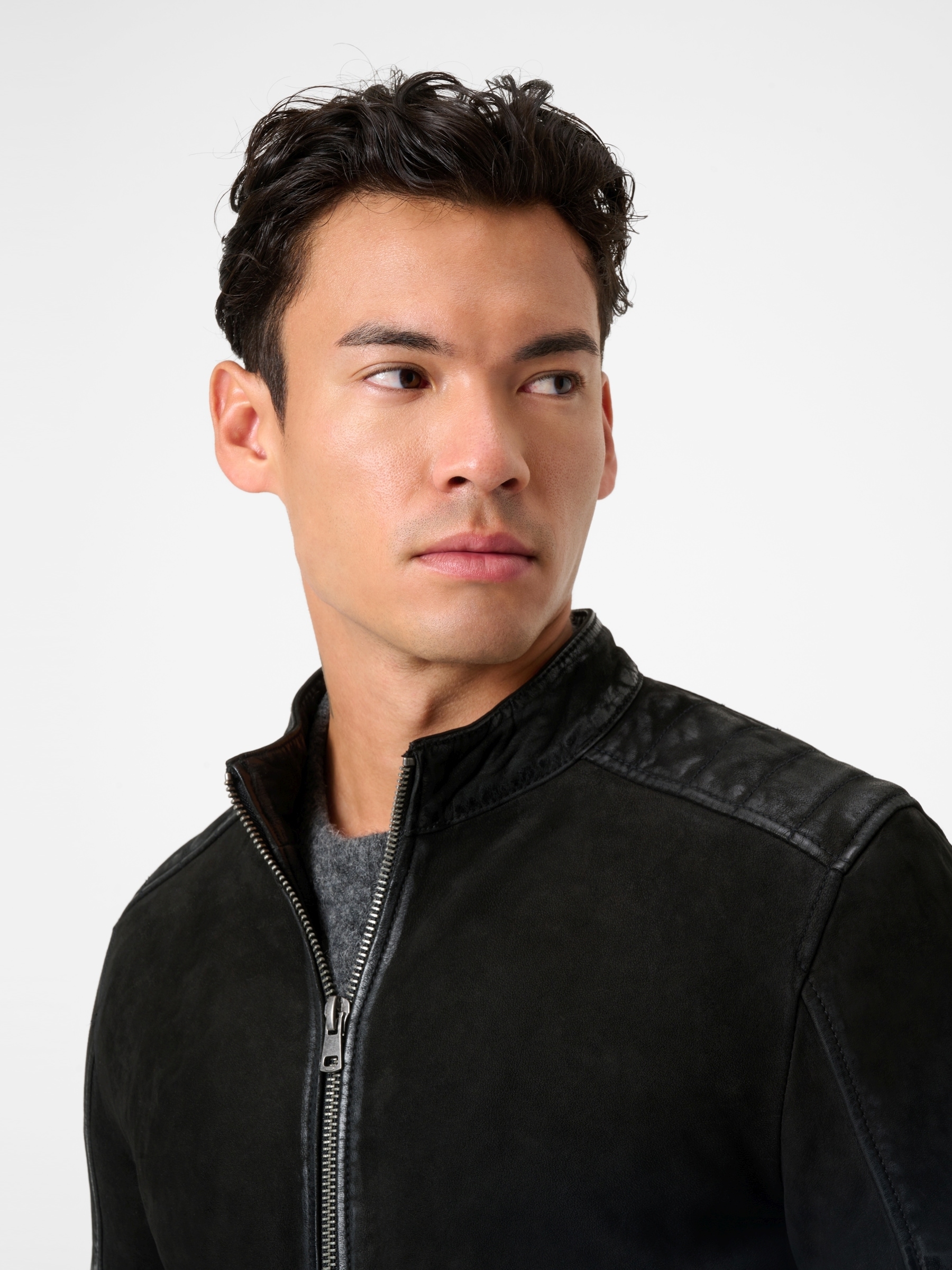 RICANO Bikerjacke »Lederjacke Luca« Handgefertigt aus echtem Leder