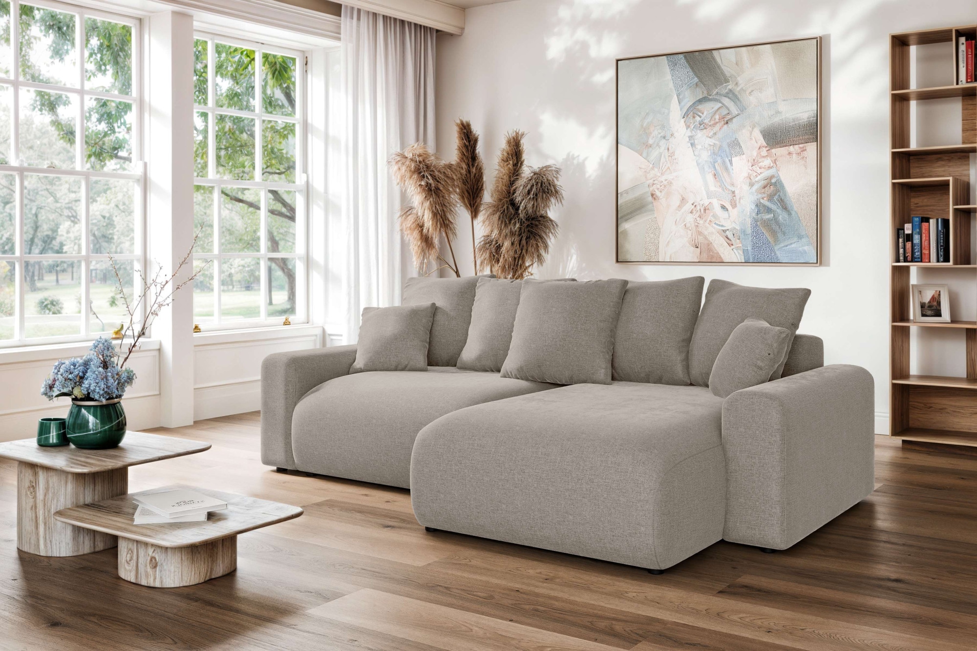 Home affaire Ecksofa "LAKESIDE klein mit Bettfunktion und Bettkasten, B/T/H günstig online kaufen