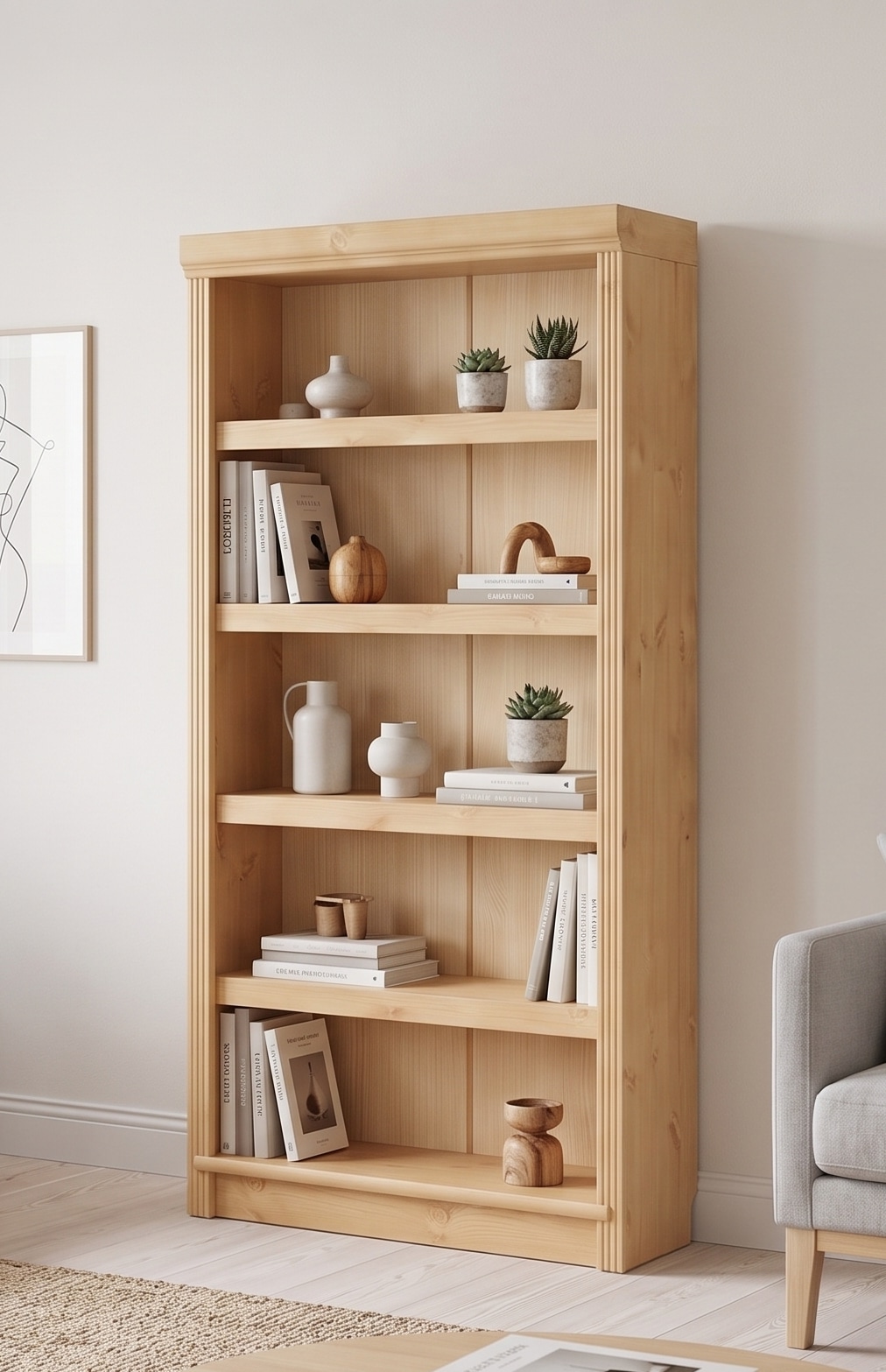 OTTO home Bücherregal "Soeren" aus massiver Kiefer, Tiefe 29 cm, FSC-zertifiziert