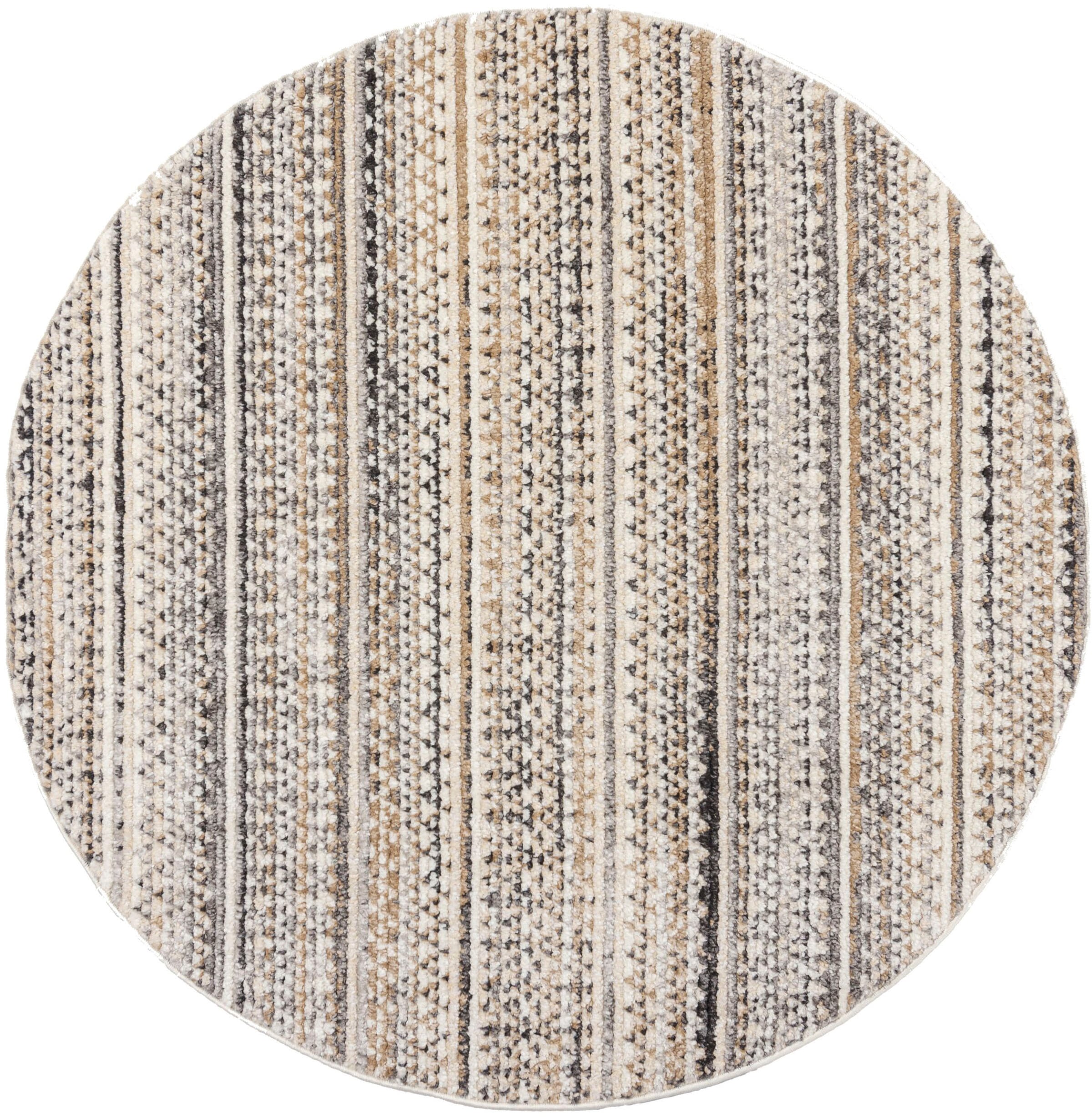 FLAIR RUGS Teppich »Camino Abstraktes«, rund, 8 mm Höhe, Abstraktes Teppich