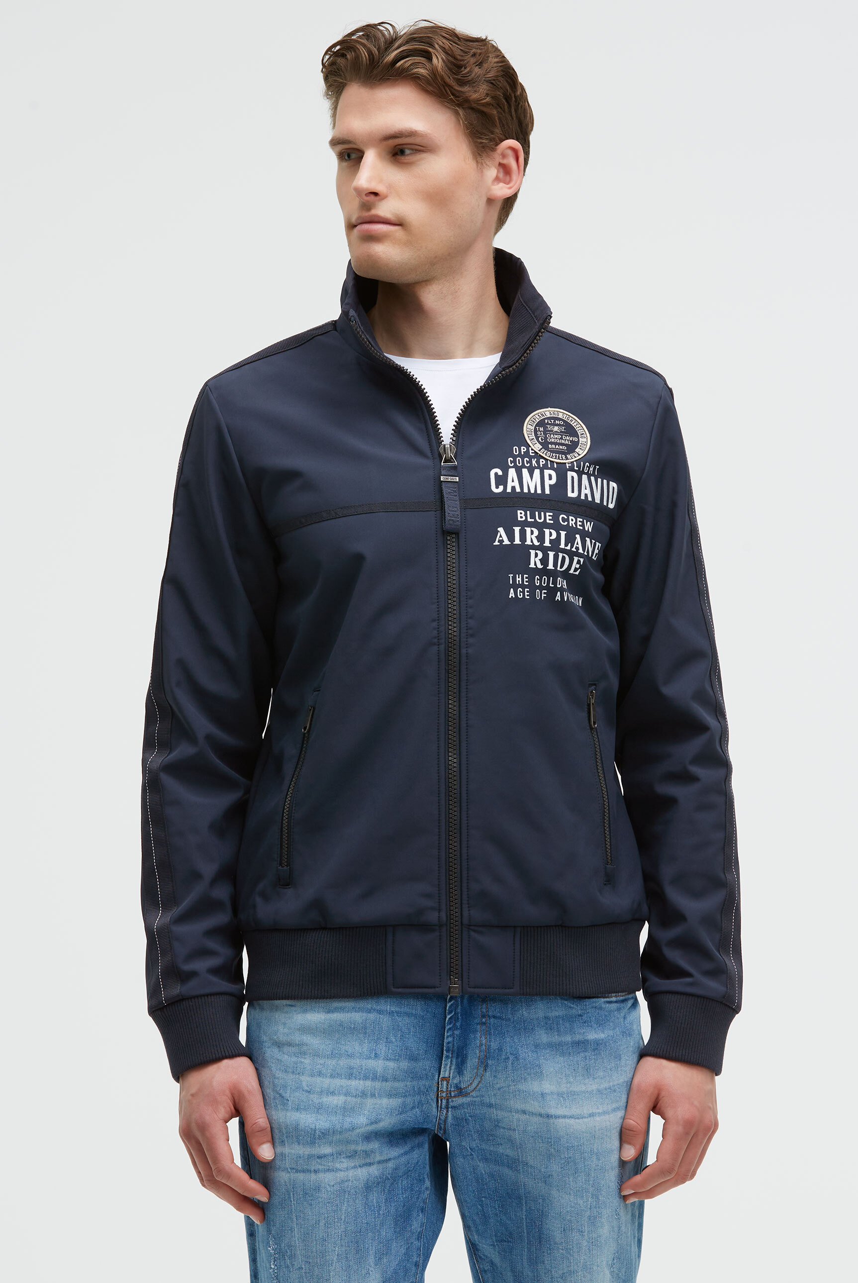 Thumbnail - CAMP DAVID Outdoorjacke ohne Kapuze mit Stehkragen