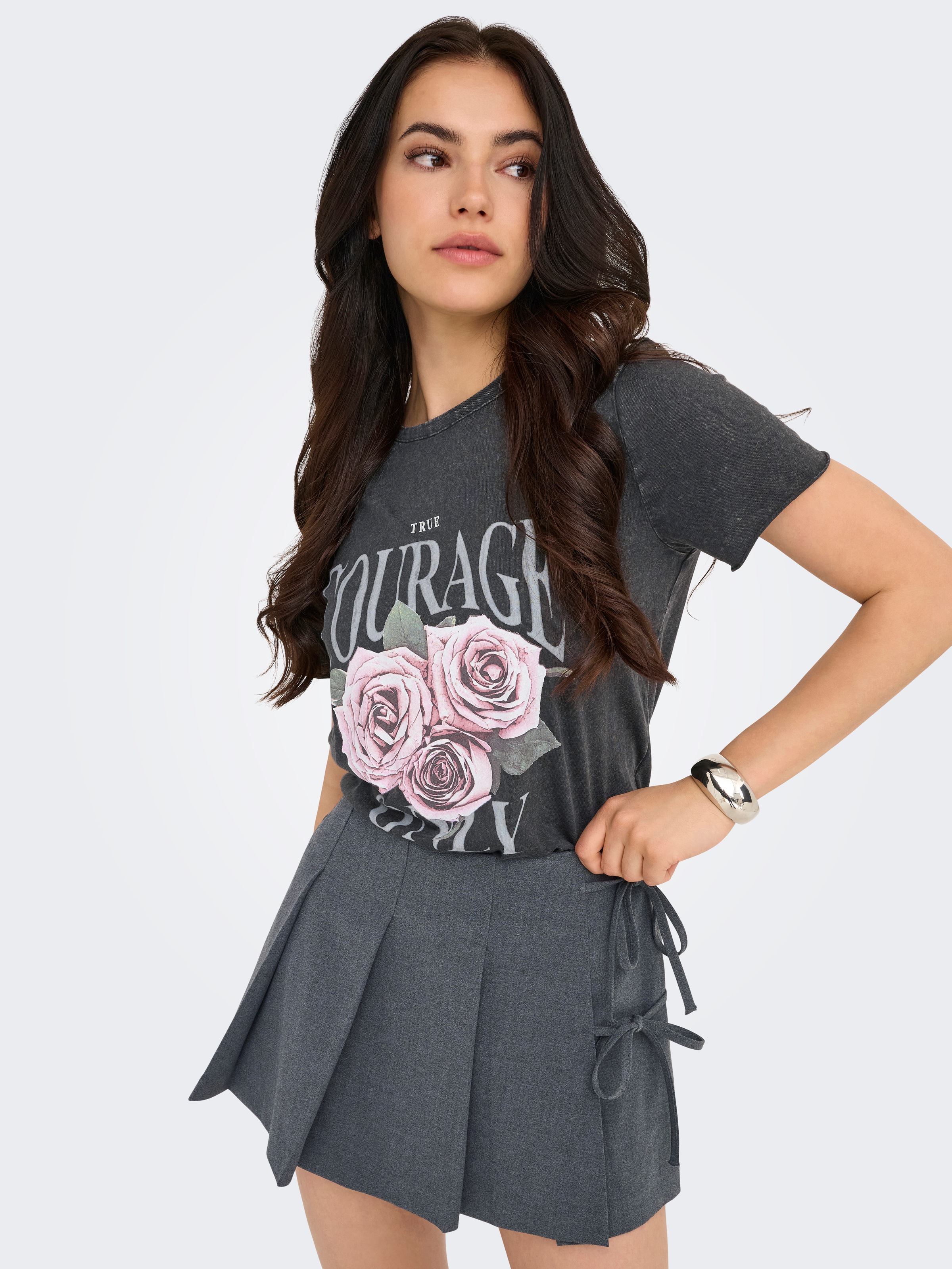 ONLY Rundhalsshirt "ONLLUCY REG S/S TOP JRS NOOS", unterschiedlich bedruckt günstig online kaufen