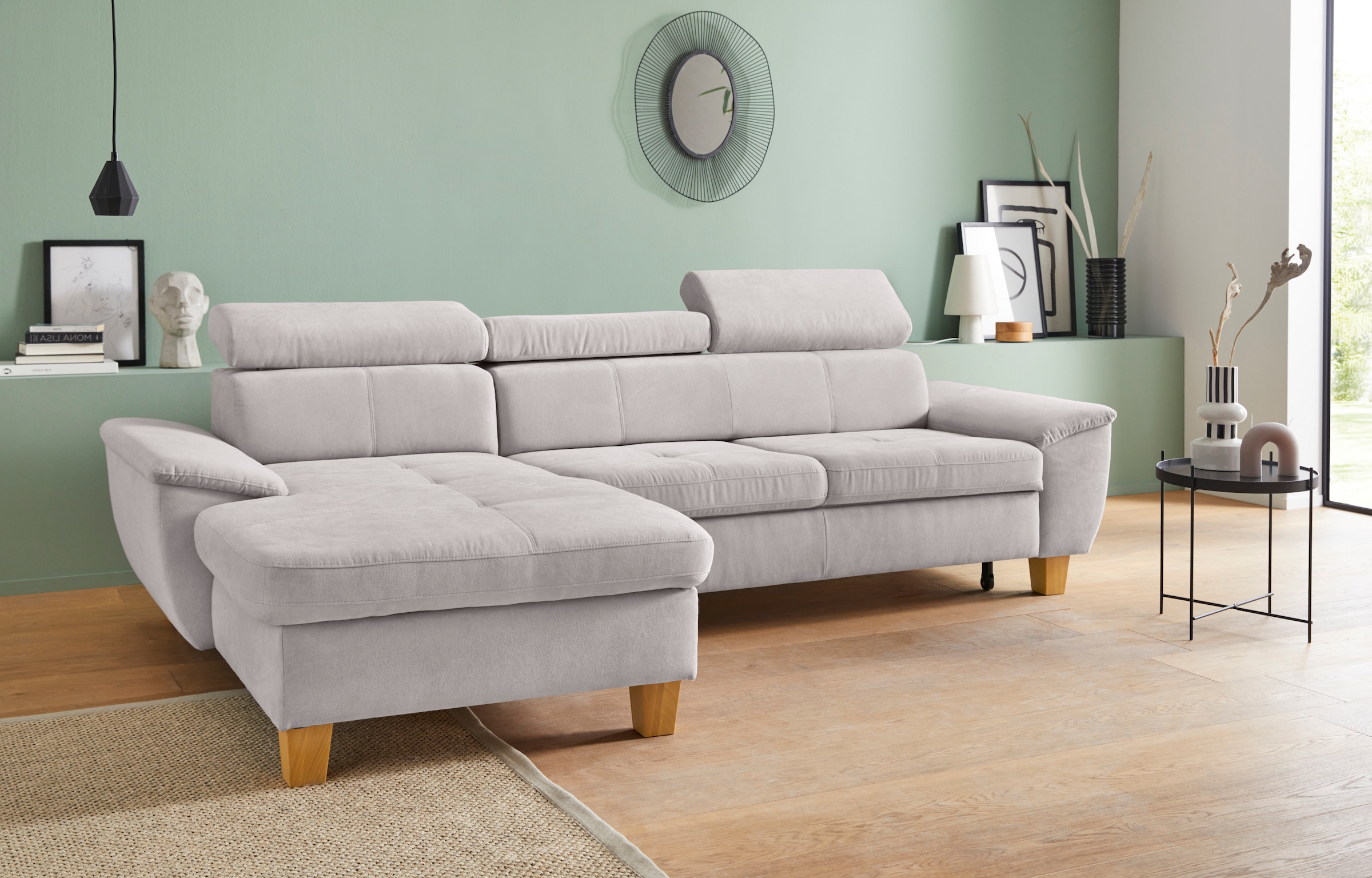 exxpo - sofa fashion Ecksofa "Enya, aufwendige Detailverarbeitung, hoher Si günstig online kaufen