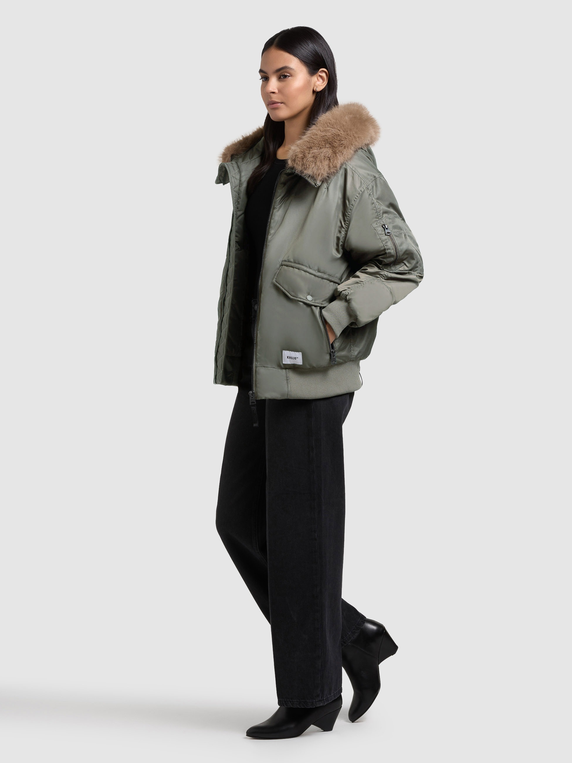 khujo Bomberjacke "CELA" mit Kapuze günstig online kaufen