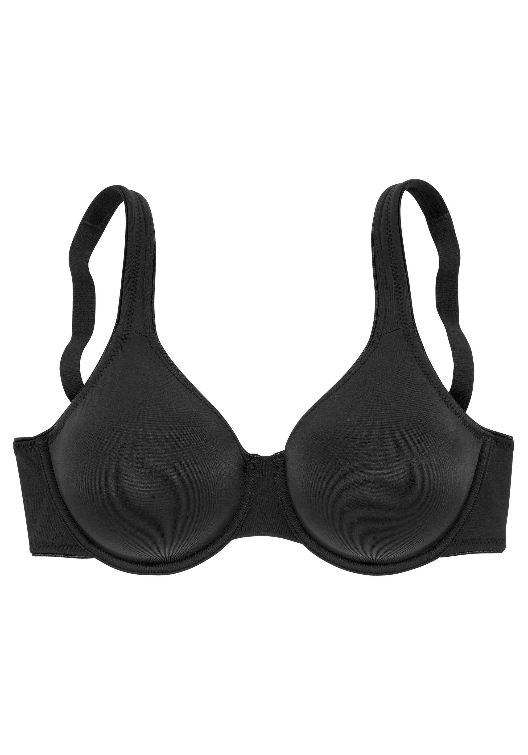 LASCANA Minimizer-BH, mit Bügel und nahtlosen Cups, aus seidiger Microfaser, Basic Dessous