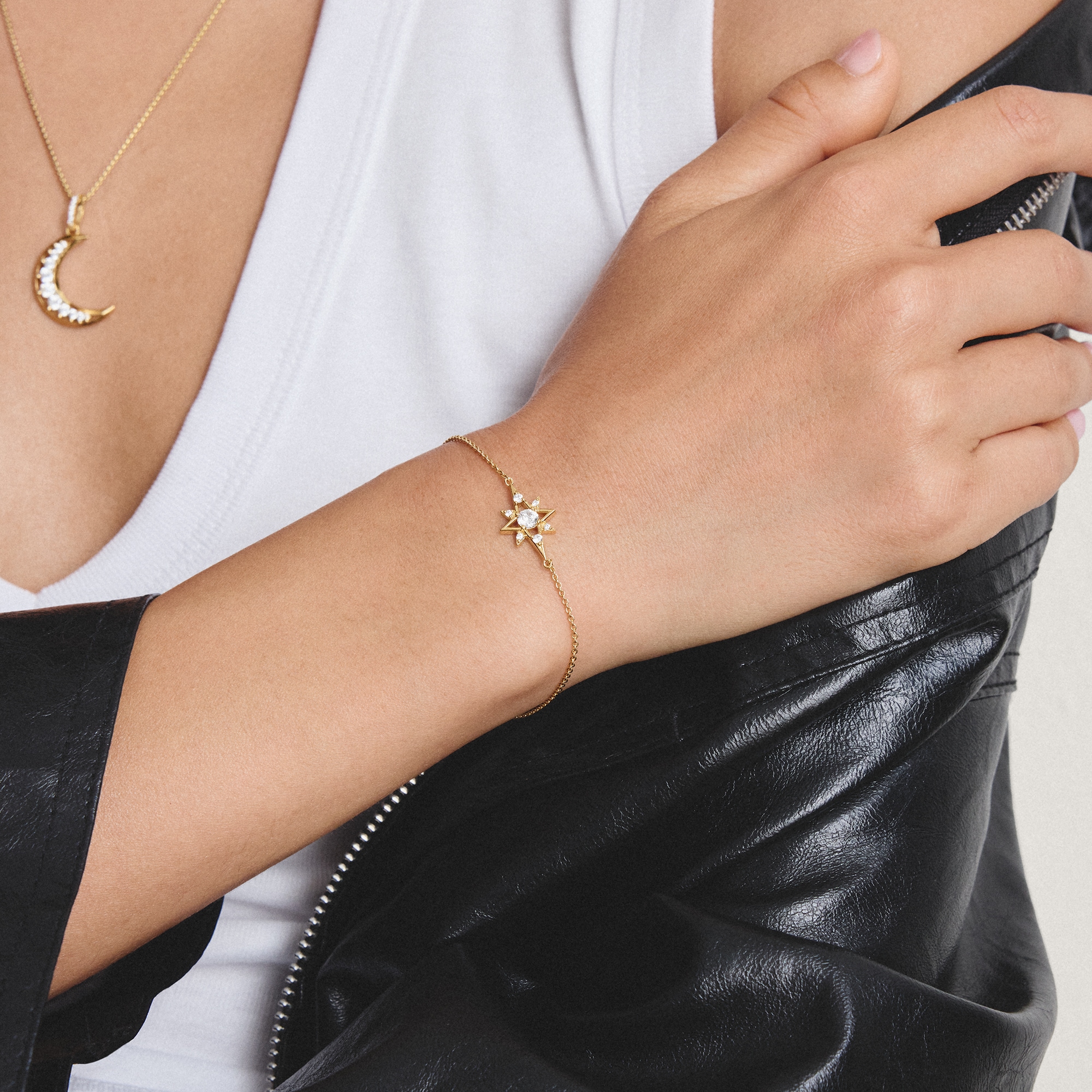 THOMAS SABO Armband »Midnight Sky Armband« mit Zirkonia (synth.)