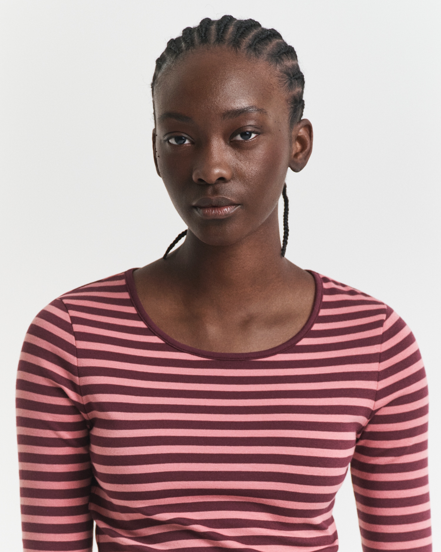 Gant Langarmshirt »SLIM STRIPED 1X1 RIBBED LS T-SHIRT«