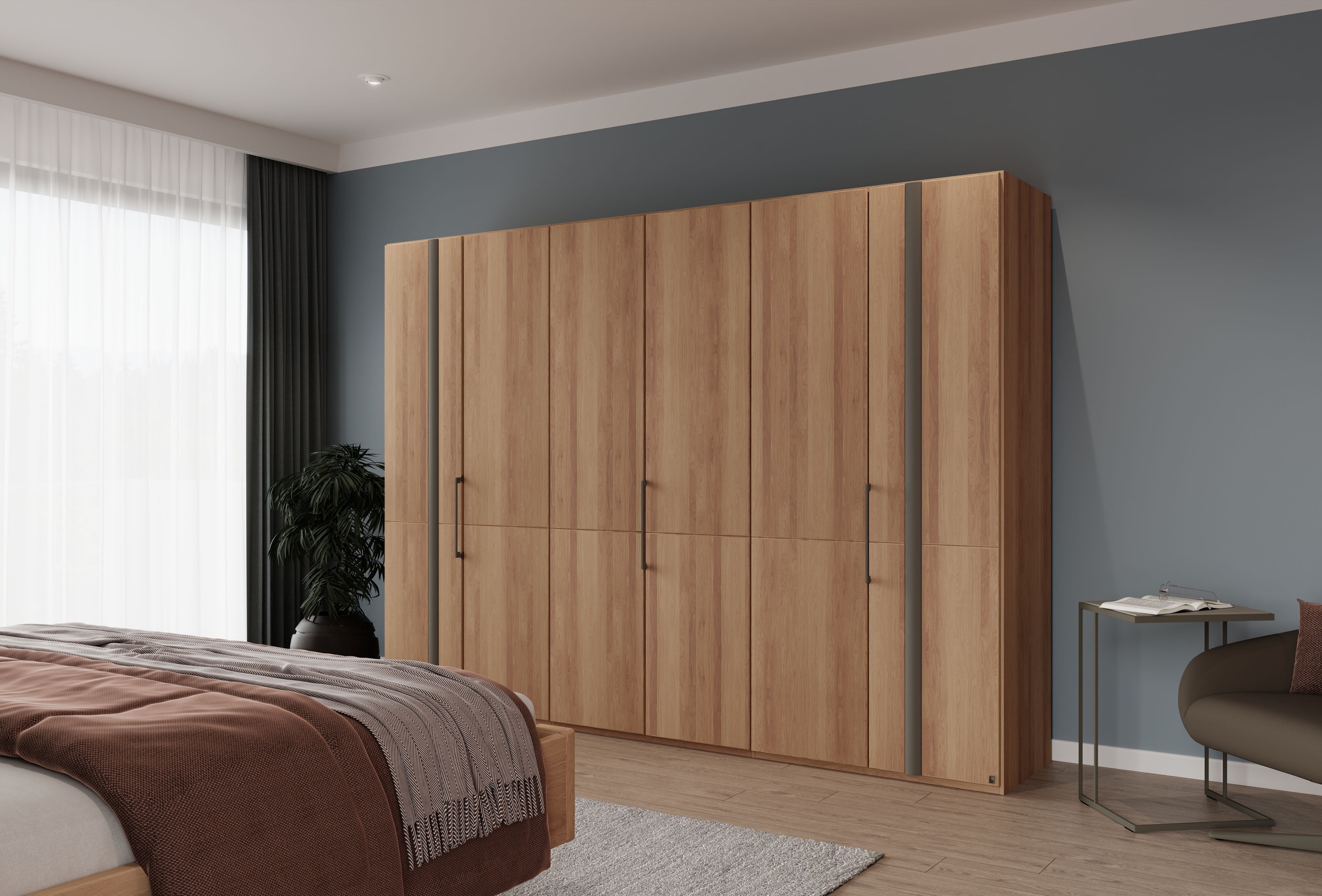 Musterring Kleiderschrank "Sorrent, Kleiderschrank, teilmassiv Eiche" mit T günstig online kaufen