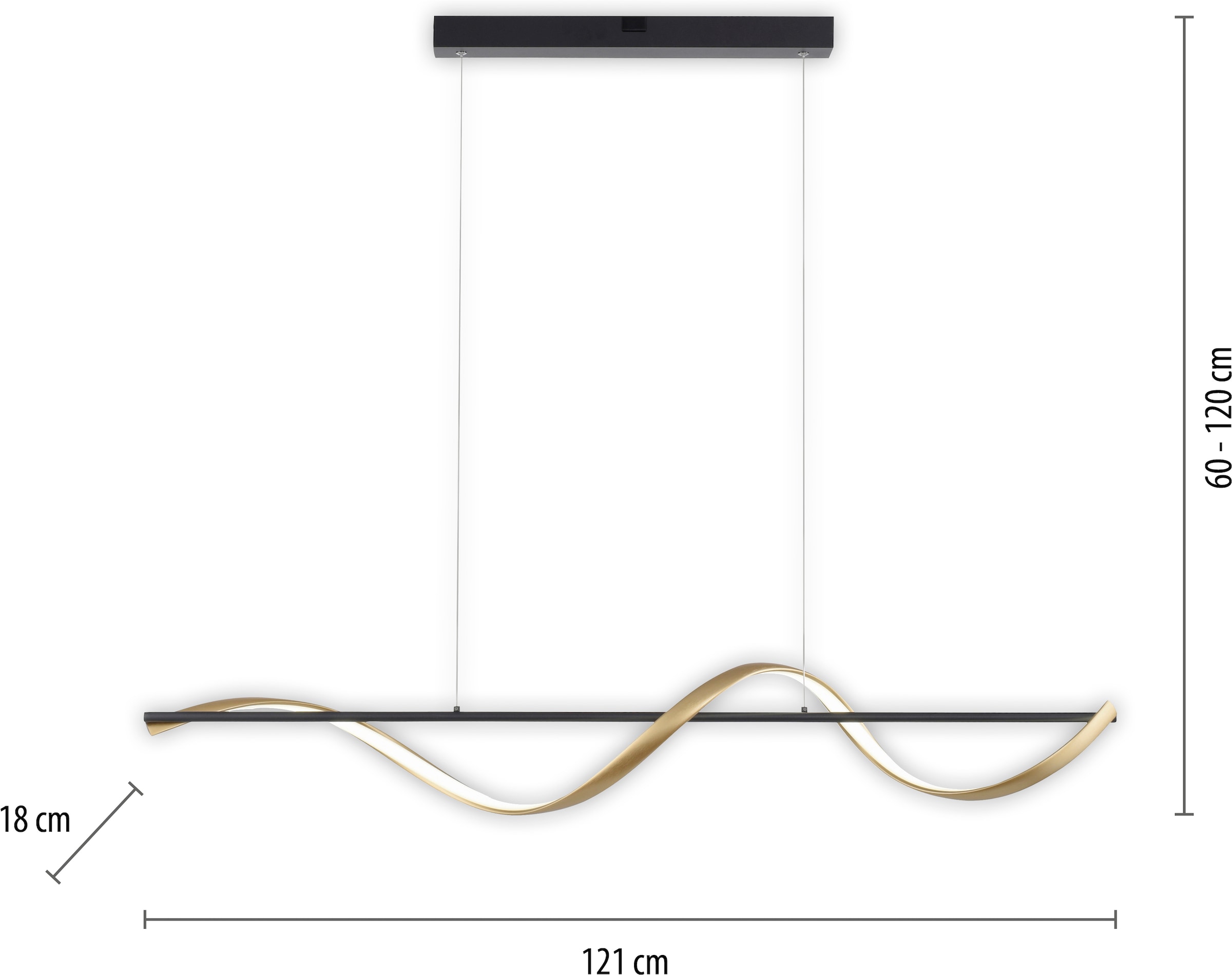 Neuhaus Q SMART HOME LIGHTS LED Pendelleuchte »Q-SWING« LED-Board 1 Stk. warmweiß - kaltweiß