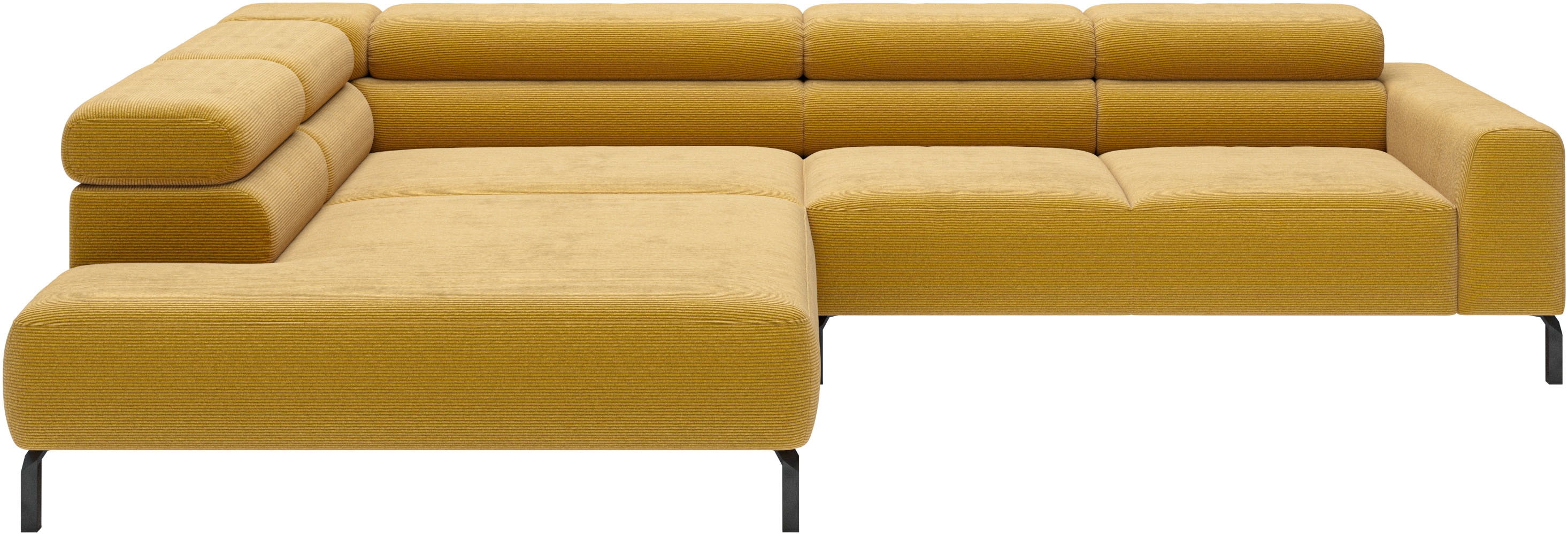 Home affaire Ecksofa "Antonelli, L-Form, incl. Kopfteilverstellung, Breite 312 cm" wahlweise elektrische Sitztiefenverstellung