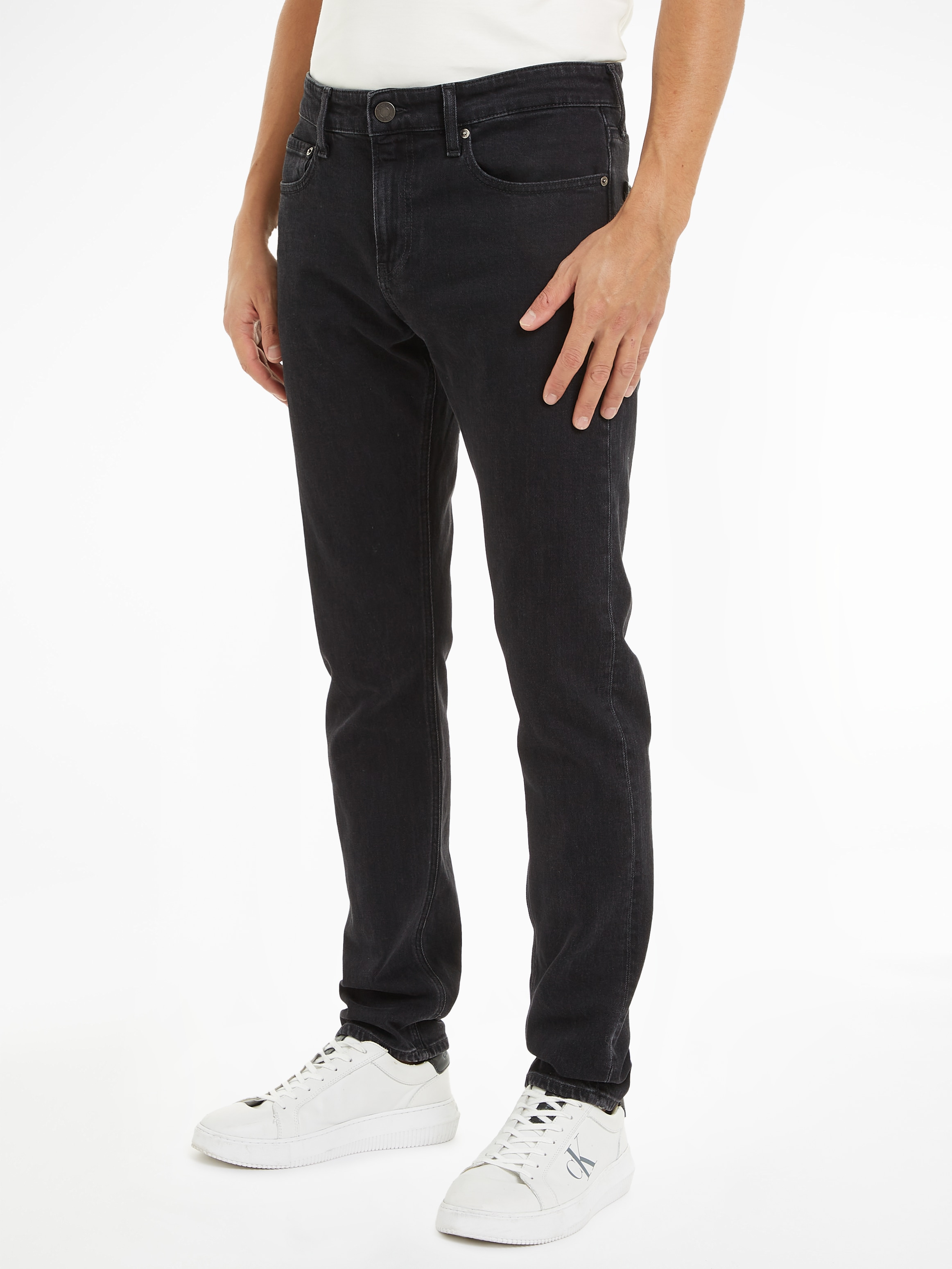 Calvin Klein Slim-fit-Jeans "SLIM FIT WASHED BLACK", im 5-Pocket-Style