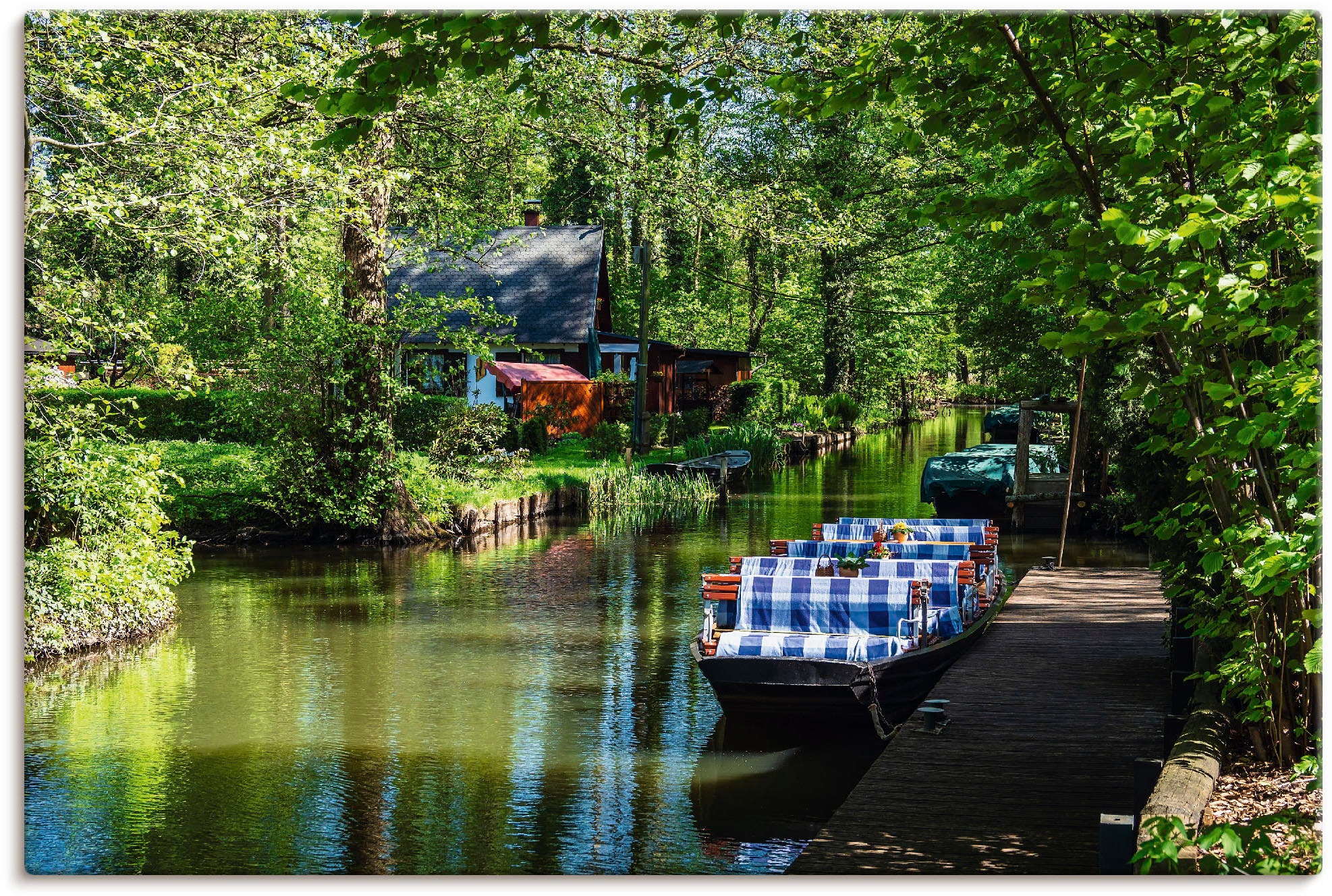 als Artland Lehde«, (1 Alubild, Wandbild St.), oder in | Leinwandbild, versch. Wandaufkleber »Kahn im Boote Größen bestellen in Poster & Spreewald Schiffe, BAUR