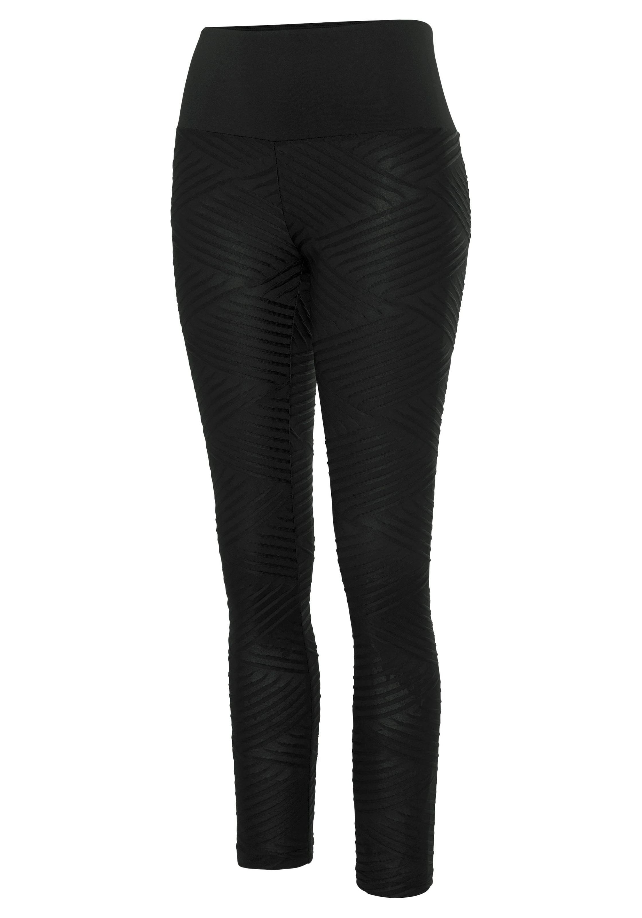 LASCANA ACTIVE Leggings »-Sportleggings«, mit 3D-Struktur, Loungewear