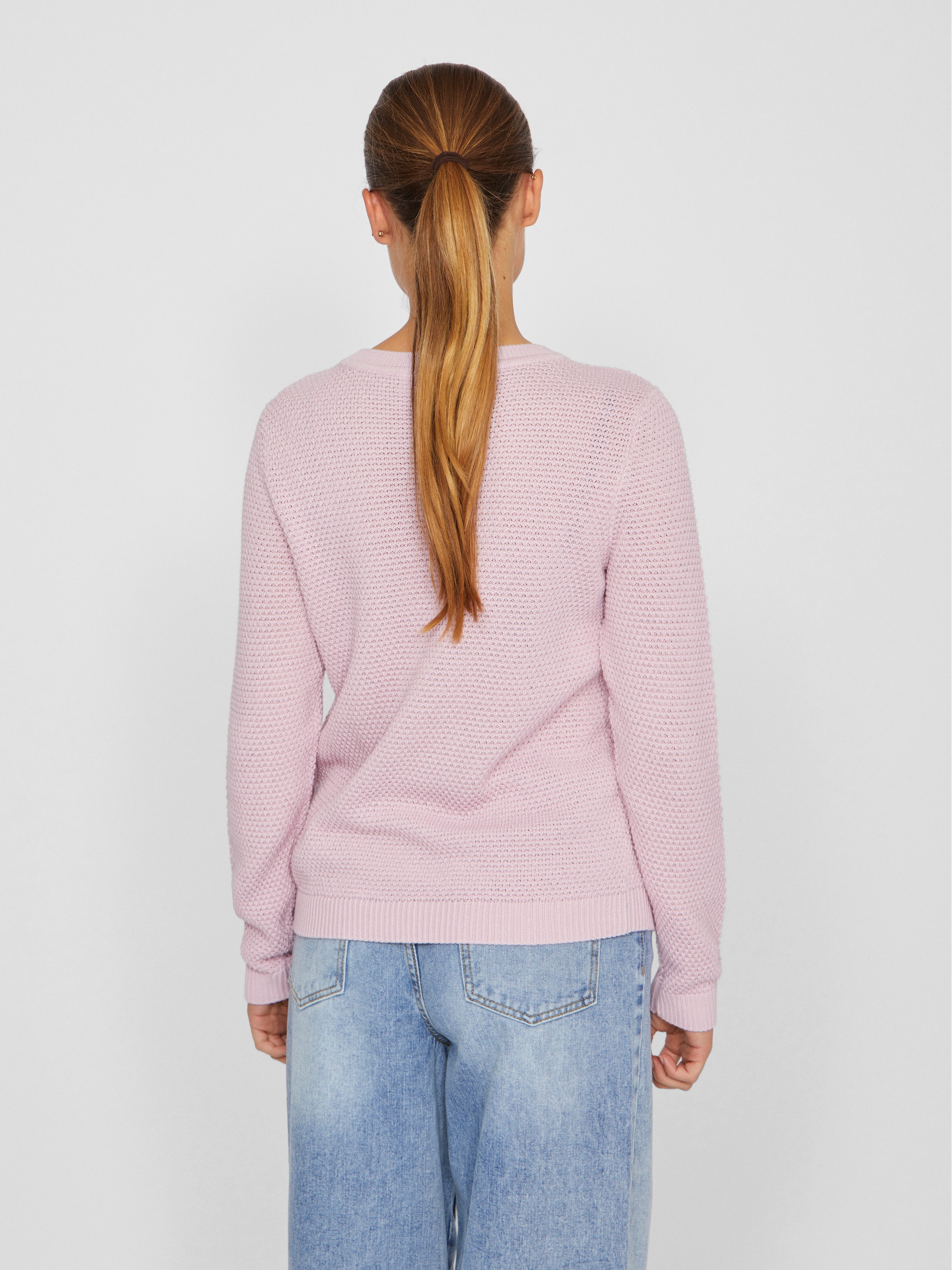 Vila Rundhalspullover »VIDALO O-NECK L/S KNIT TOP- NOOS«