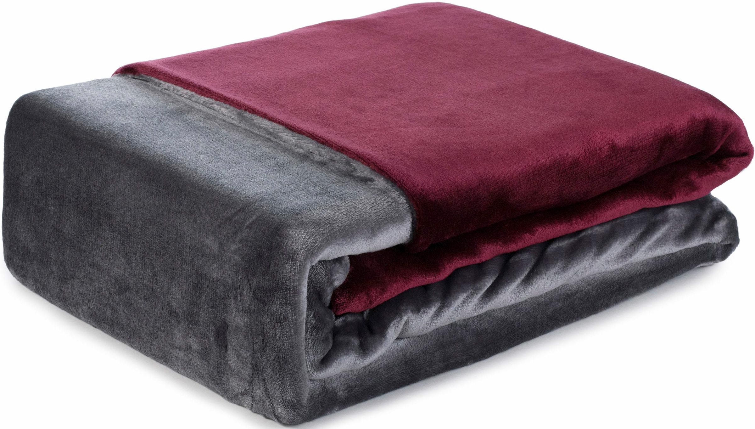 Gözze Wendebettwäsche »Superflausch«, (2 tlg.), in Microfaser Qualität, 100% Polyester, Bett- und Kopfkissenbezug mit Reißverschluss, Wende Design, wärmende Winterbettwäsche.