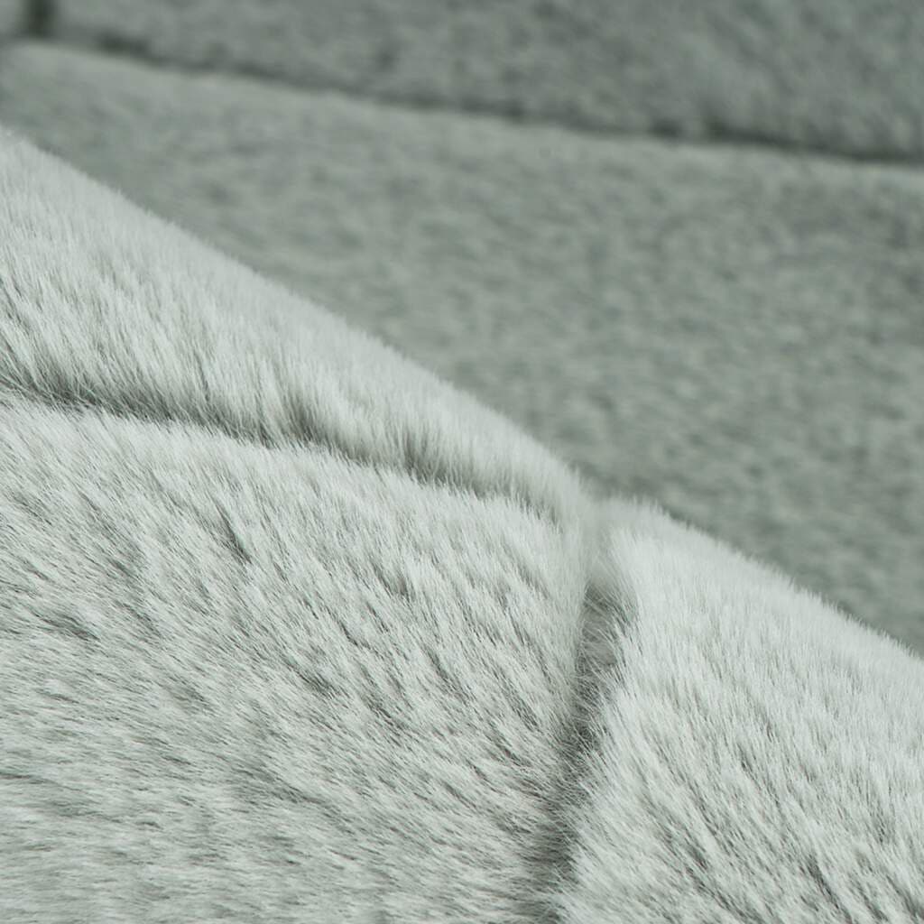 Carpet City Hochflor-Teppich »Moment«, rechteckig, 31 mm Höhe, besonders weich, Kaninchen Fell Haptik, 3D-Effekt, Rauten, Wohnzimmer