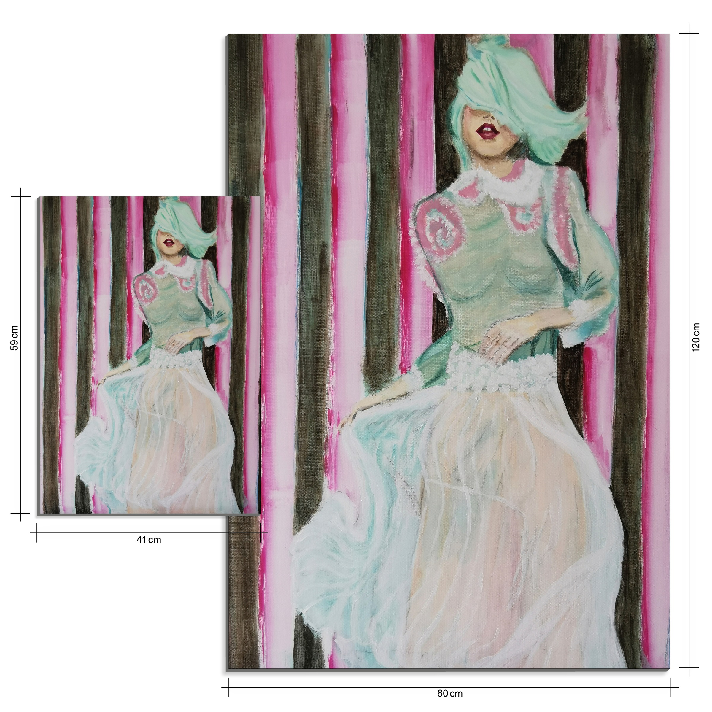 MySpotti Alu-Dibond-Druck »Artfix Candy Girl«, inkl. 3D-Magic Befestigungsset