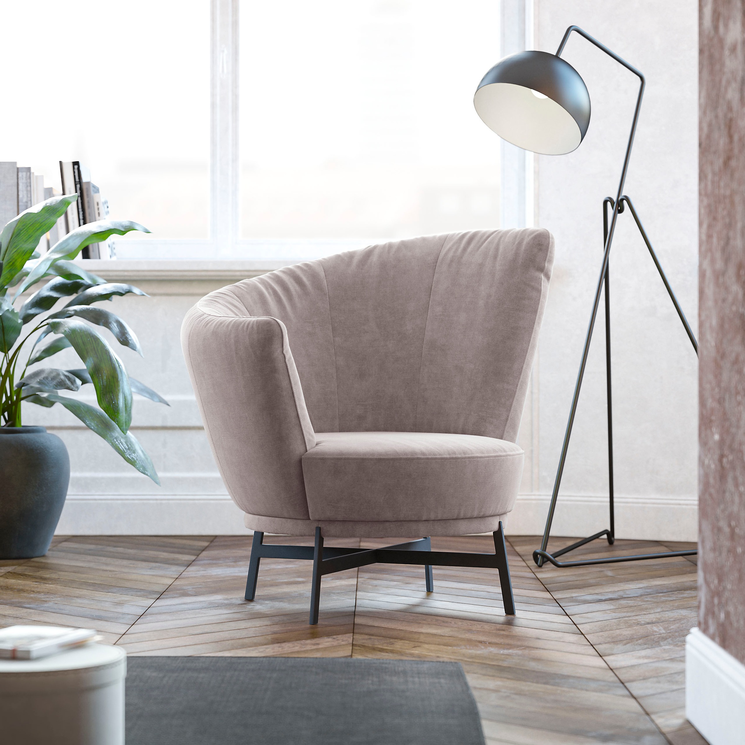 Musterring Drehsessel "Kleo" mit Drehfunktion um 360, inklusive Nierenkisse günstig online kaufen