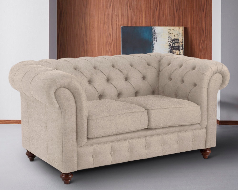 Home affaire Chesterfield-Sofa "Chesterfield 2-Sitzer B/T/H: 150/89/74 cm", günstig online kaufen