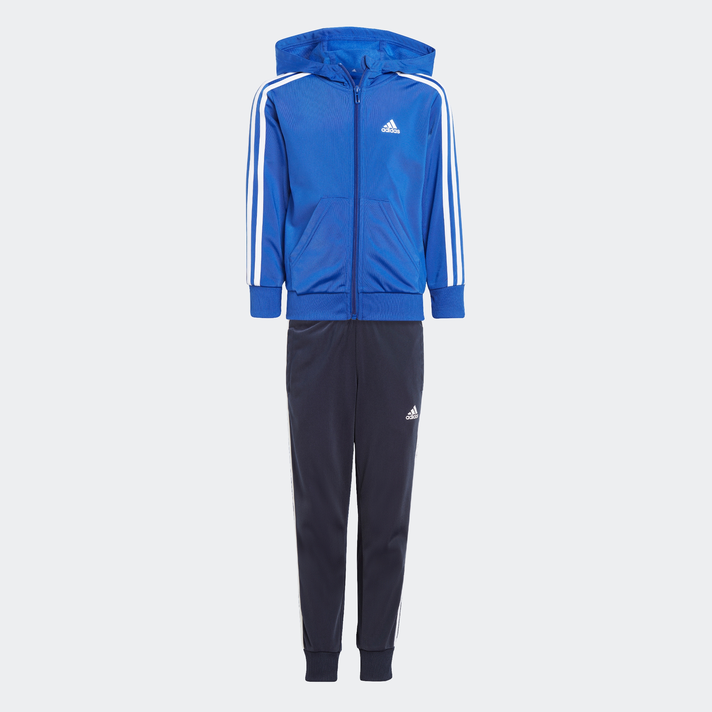 adidas Sportswear auf BAUR Trainingsanzug 3-STREIFEN »ESSENTIALS tlg.) online Rechnung kaufen SHINY«, (2 
