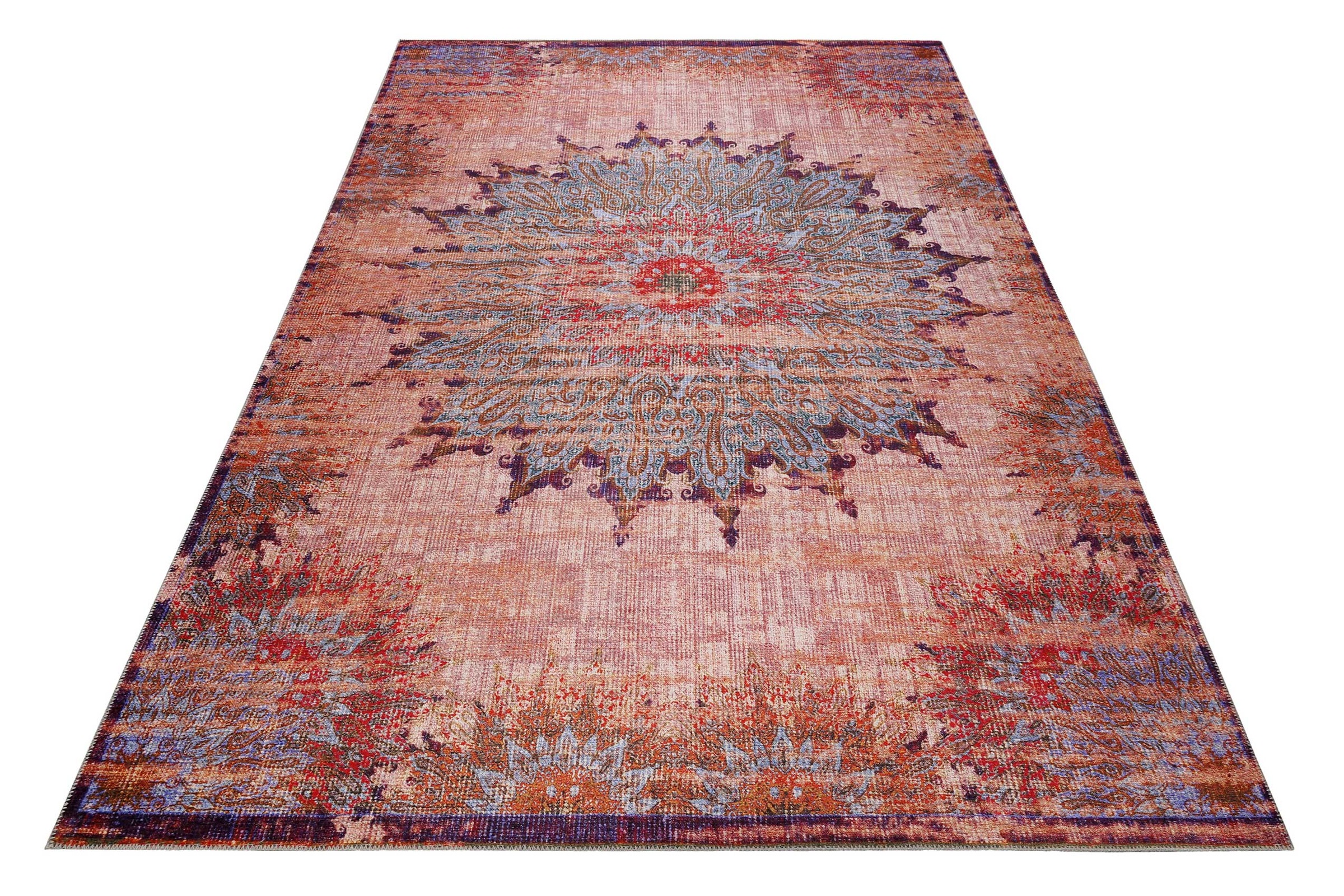 Wecon home Teppich "Rooftop" rechteckig 6 mm Höhe Vintage, Baumwolle, Kurzf günstig online kaufen