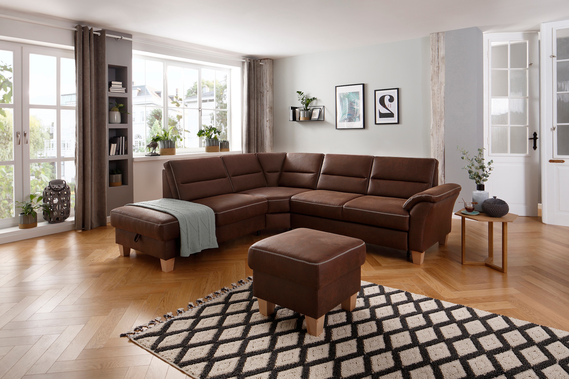 Home affaire Ecksofa »Soleo L-Form« komfortabel dur...
