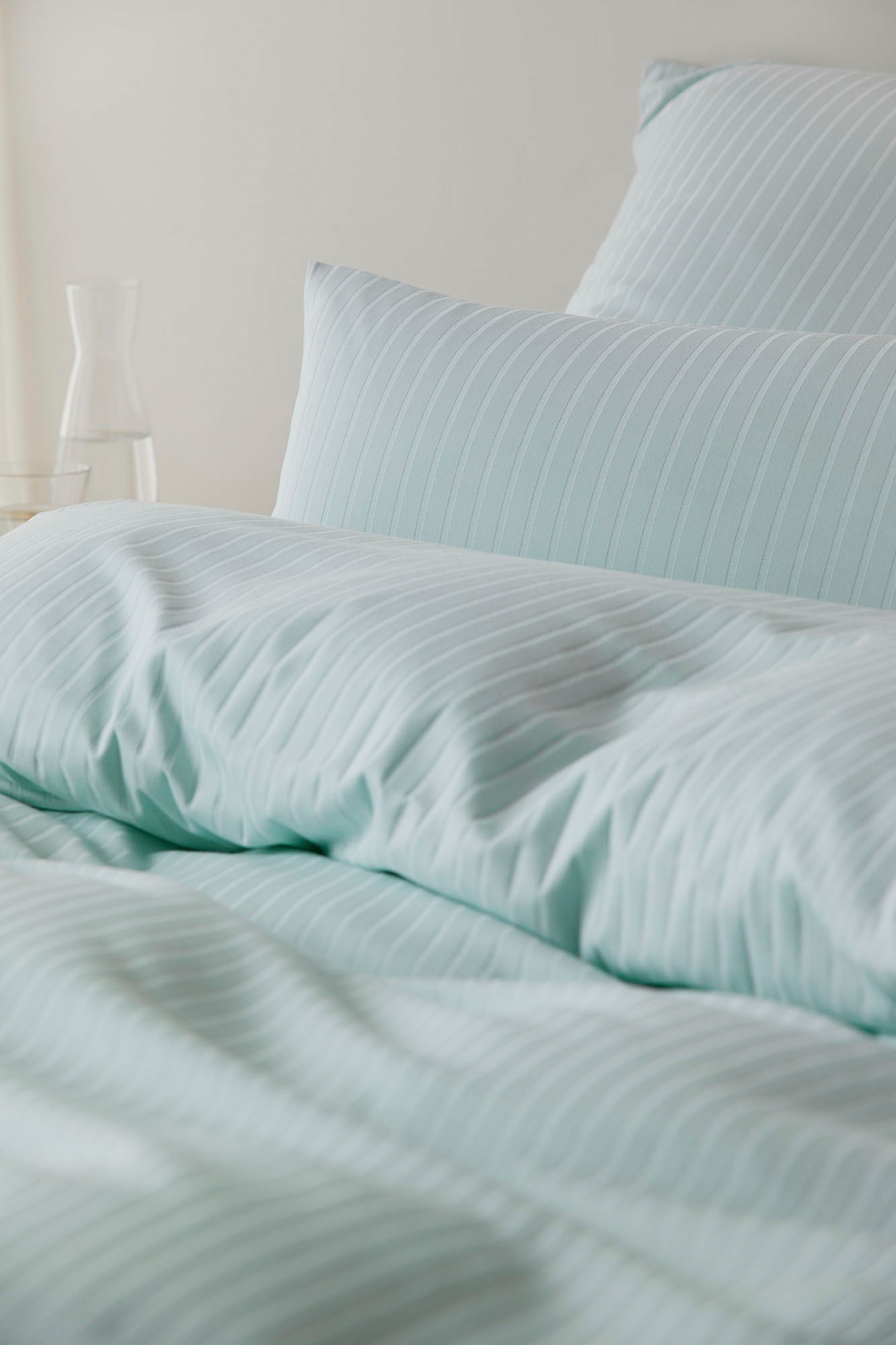 Elegante Bettwäsche »Solid Stripe«, angenehmes Hautgefühl