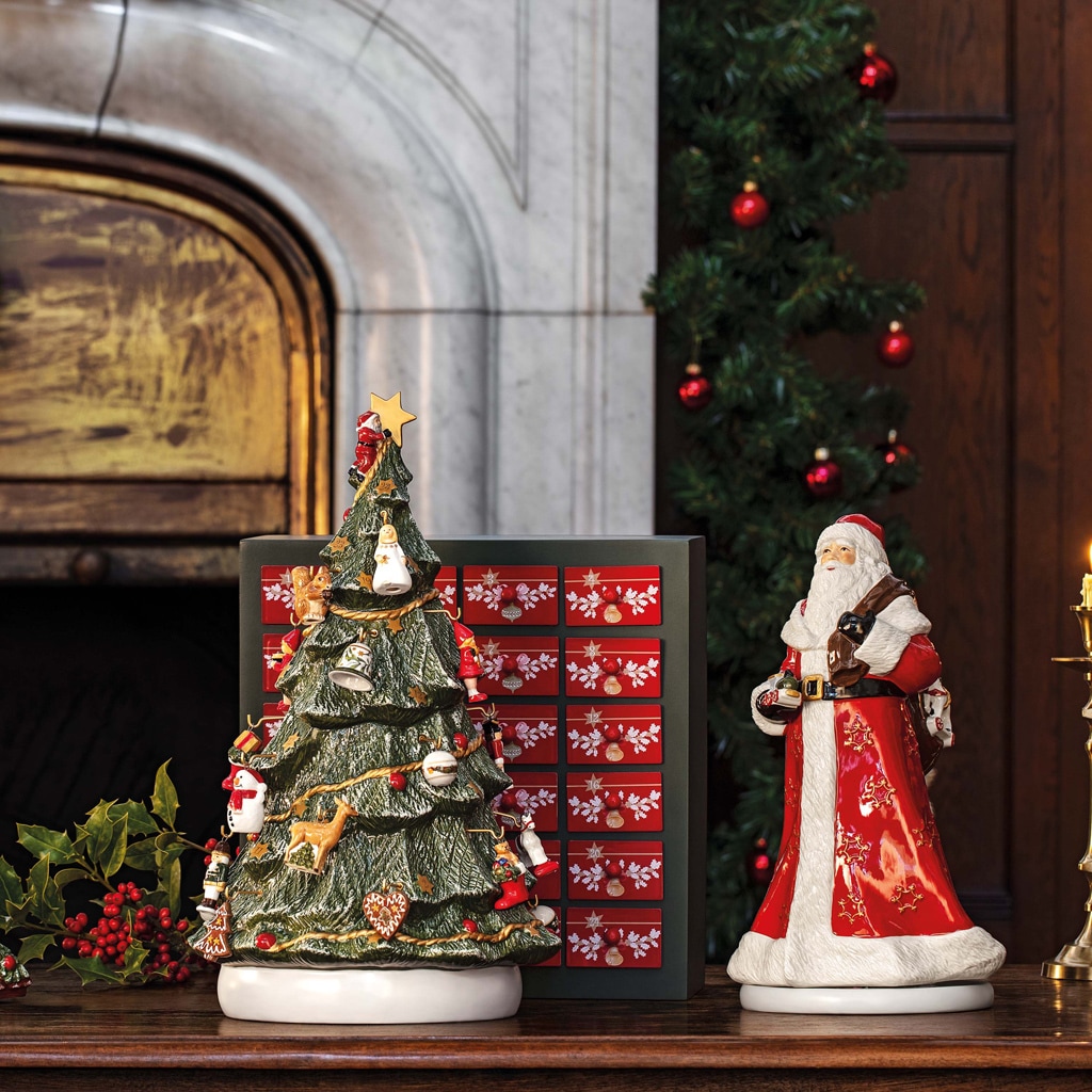 Villeroy & Boch Weihnachtsfigur »Adventskalender mit 3D Baum Christmas Toy's Memory 25 x 32 x 40 bunt«