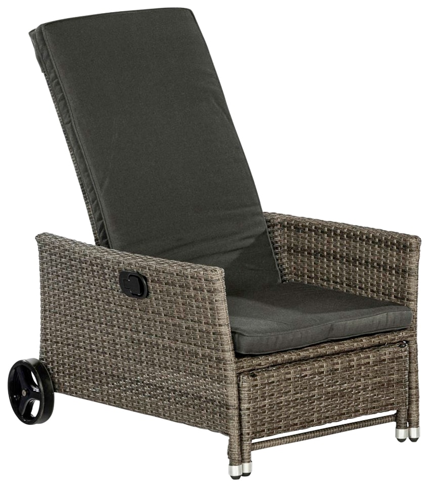 inkl. MERXX Deckchair«, kaufen Stahl/Kunststoff, BAUR »Komfort Gartensessel Auflagen | (4-tlg.),
