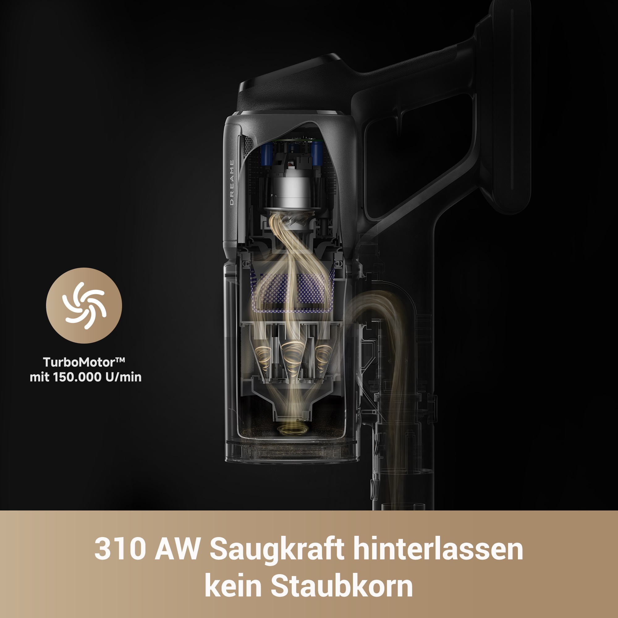 Dreame Akku-Handstaubsauger »Dreame Z40 Station mit Absaugstation und 28.000 Pa Saugkraft«, Nasswischfunktion, vielseitige Aufsätze, automatische Entleerung