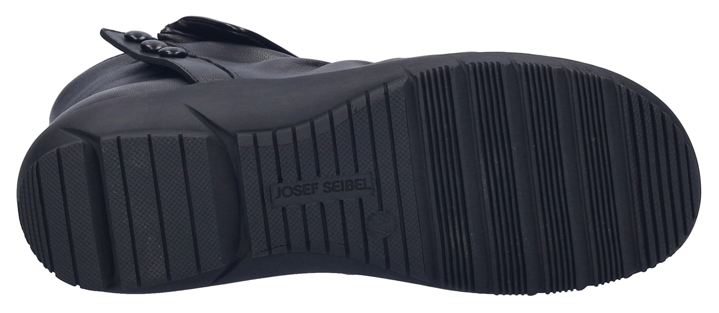 Stiefelette JOSEF SEIBEL "Charlotte 14", Damen, Gr. 39, schwarz, Leder, unifarben, Schuhe Stiefelette, Boots, Reißverschlussstiefel mit gerafftem Schaft 2