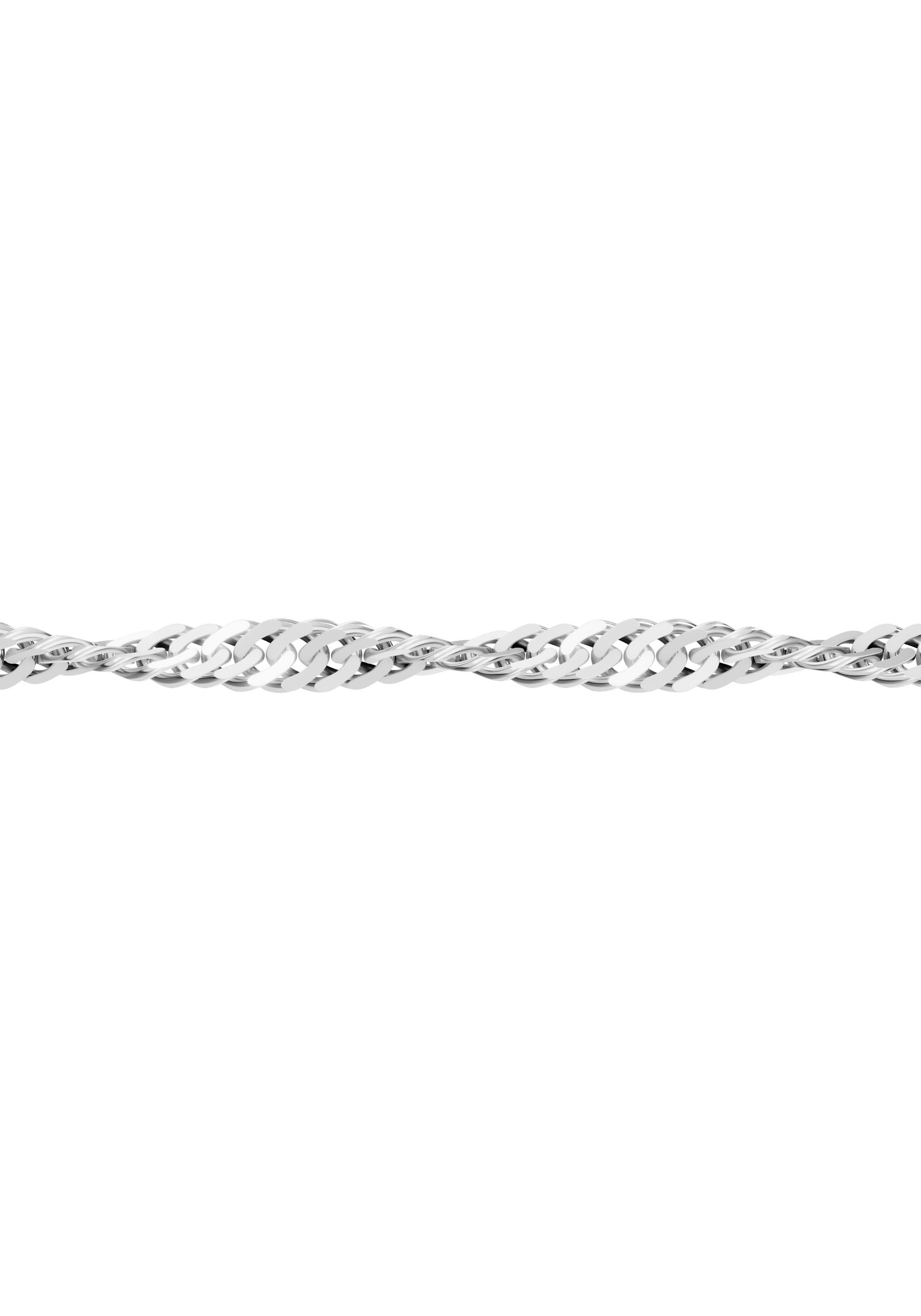 Firetti Fußkette mit Anhänger »Schmuck Geschenk Silber 925 Körperschmuck Herz+LIEBE Singapurkette«, mit Zirkonia (synth.)